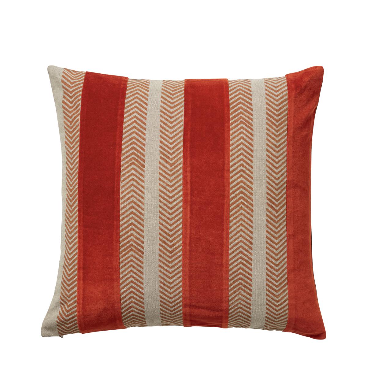 Valmiera Cushion Cover - Persimmon/Deep Sea – image 2