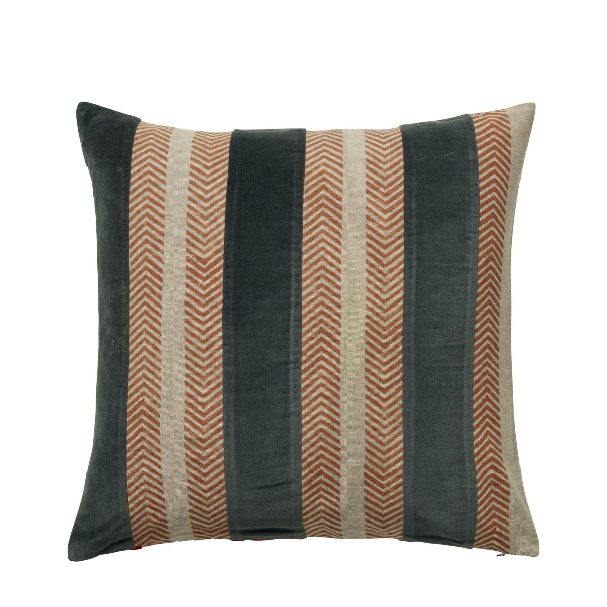 Valmiera Cushion Cover - Persimmon/Deep Sea – image 3
