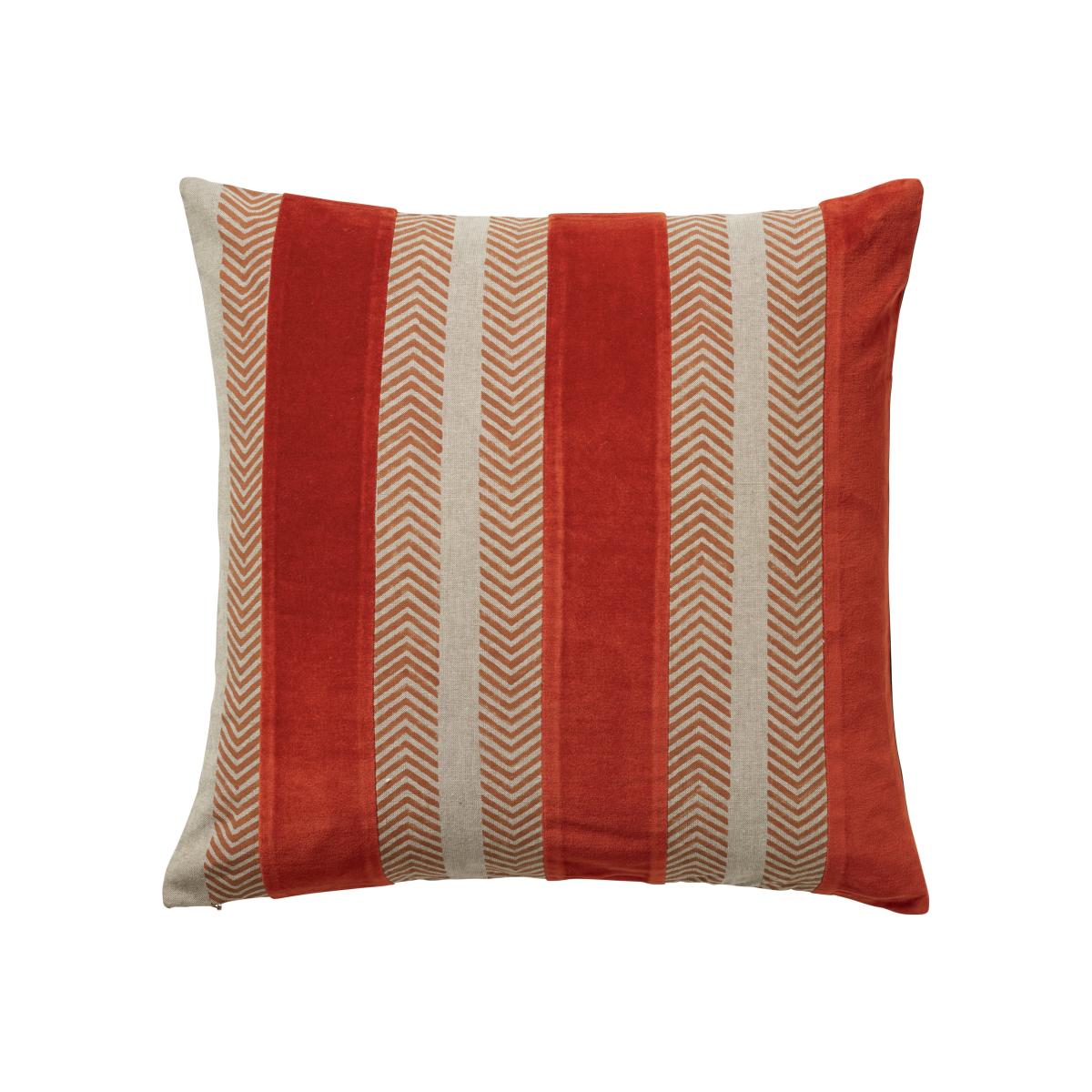 Valmiera Cushion Cover - Persimmon/Deep Sea – image 1