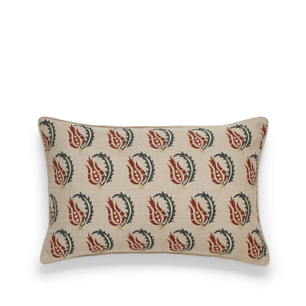 OKA, Babur Cushion Cover - Warm Red/Air Force Blue, Cushion Cover – image 2