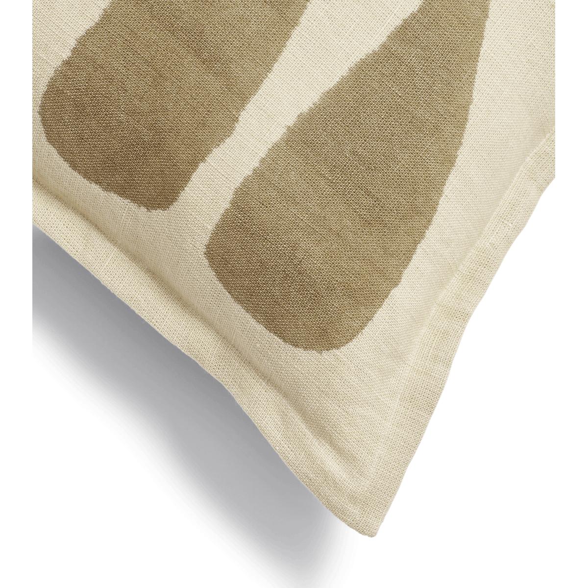 OKA, Dera Leaf Cushion Cover - Oatmeal, Cushion Covers, Linen, Floral – image 3
