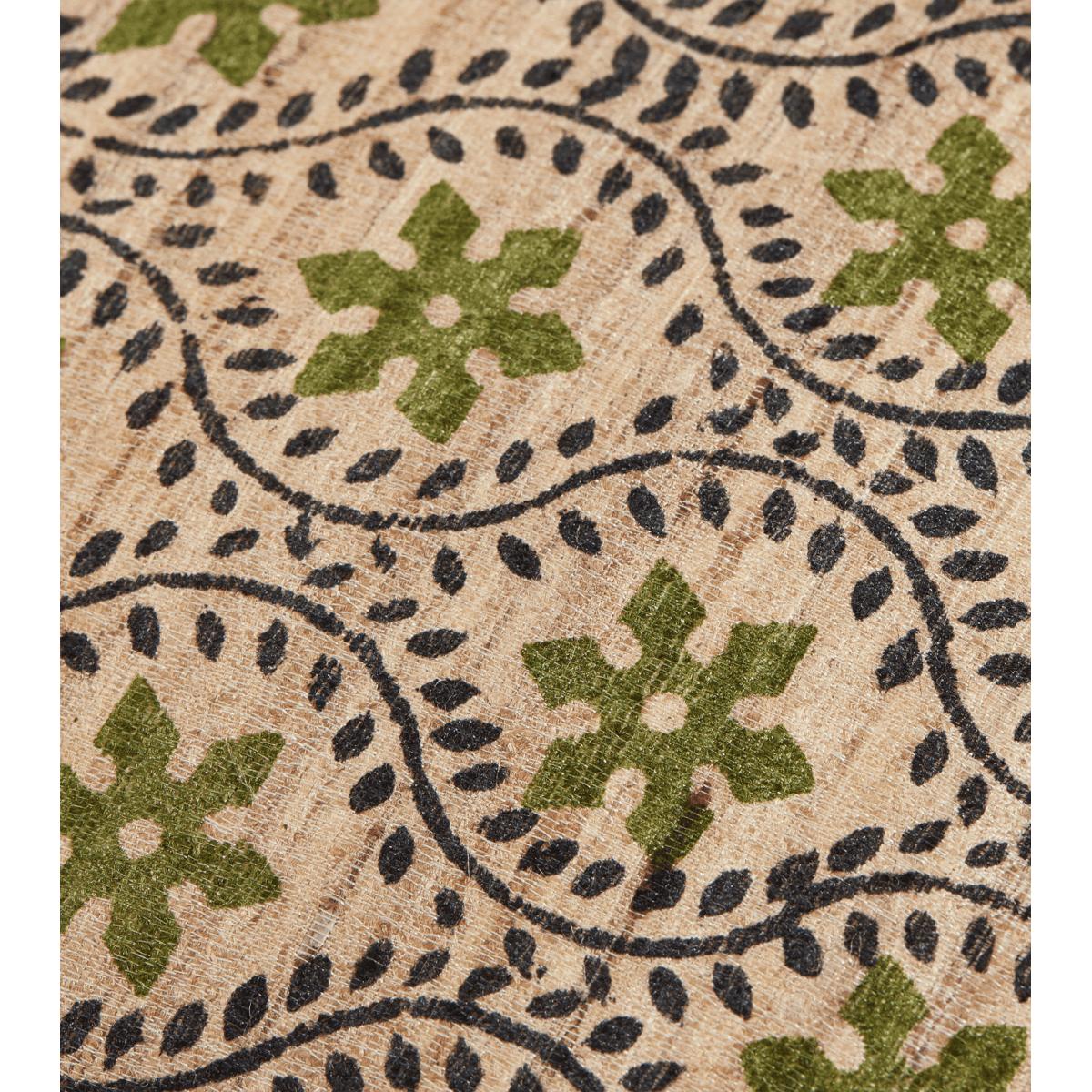 OKA, Cyma Cushion Cover - Green / Natural, Cushion Covers, Silk, Floral – image 5