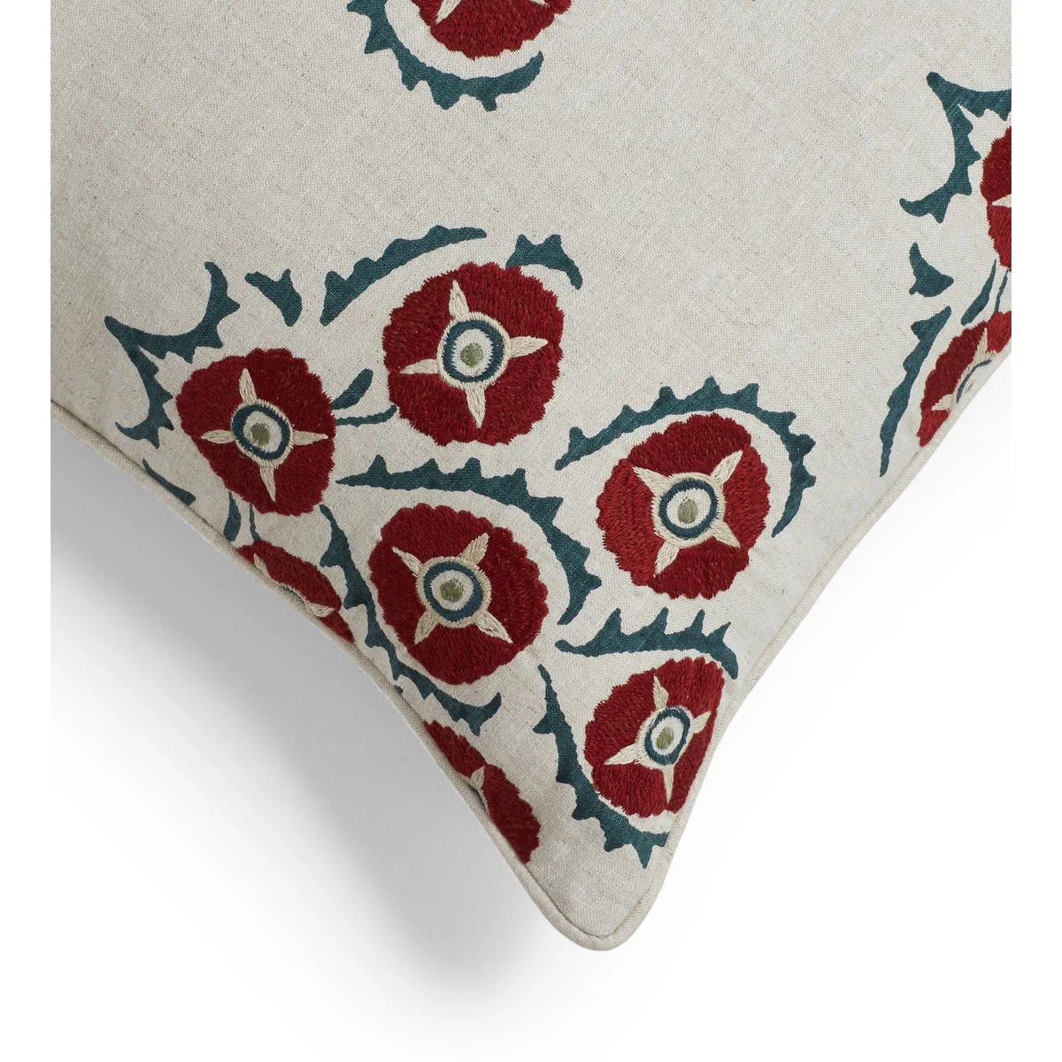 OKA, Memi Cushion Cover - Warm Red/Air Force Blue, Cushion Cover – image 3
