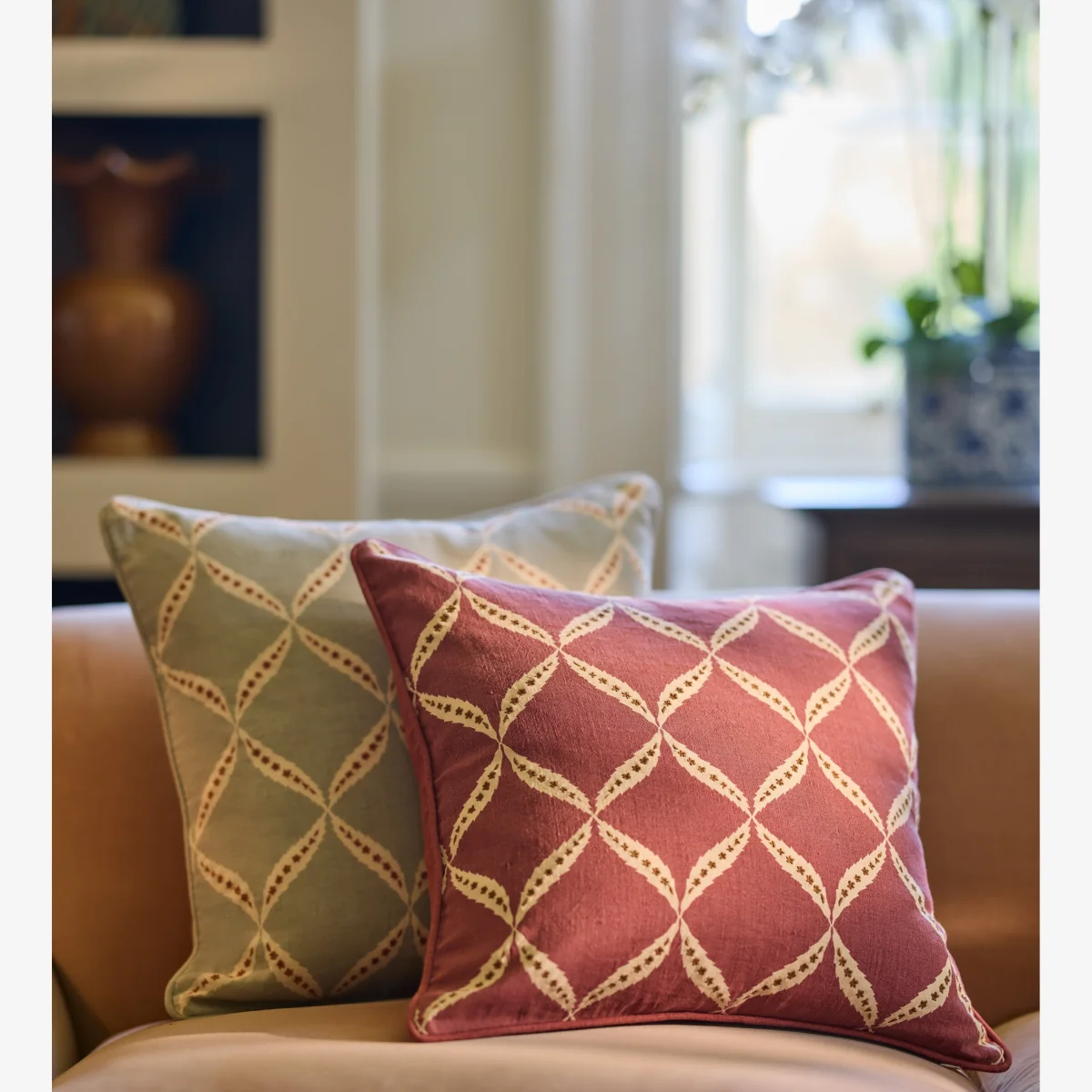 OKA, Nava Cushion Cover - Gainsborough Blue, Cushion Cover – image 1