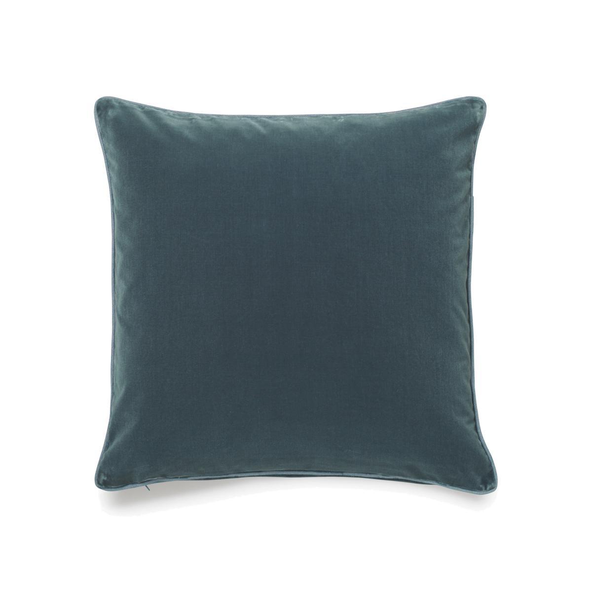 OKA, Plain Velvet Cushion Cover - Air Force Blue, Cushion Cover