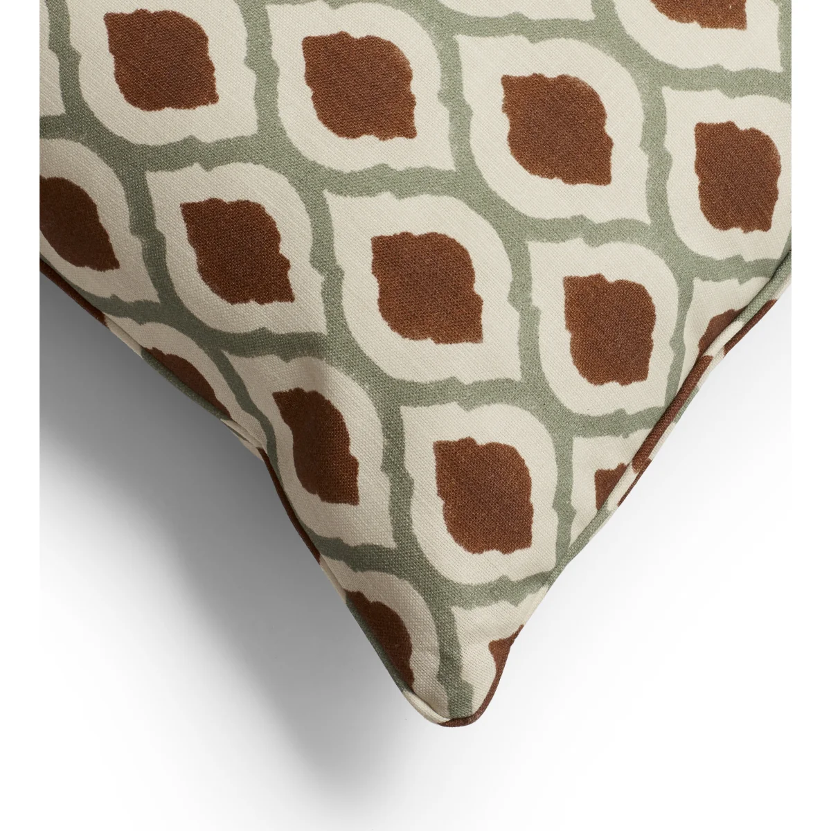 OKA, Chadhana Cushion Cover - Warm Red/Dark Seafoam, Cushion Cover – image 3