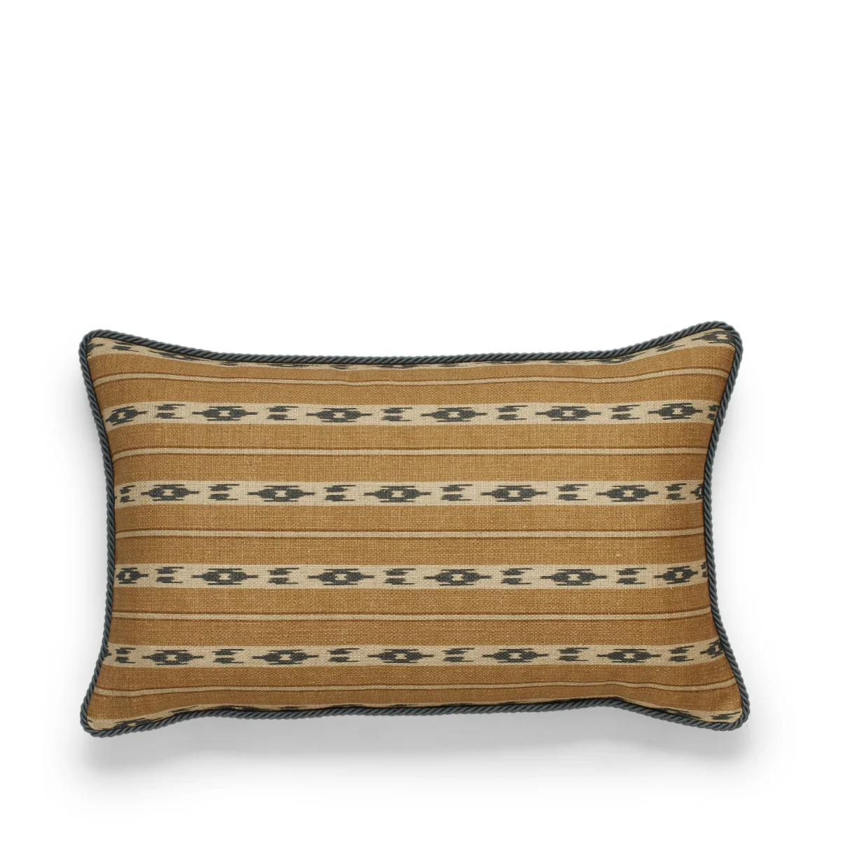 OKA, Kalimantan Cushion Cover - Ochre/Petrol, Cushion Cover – image 2
