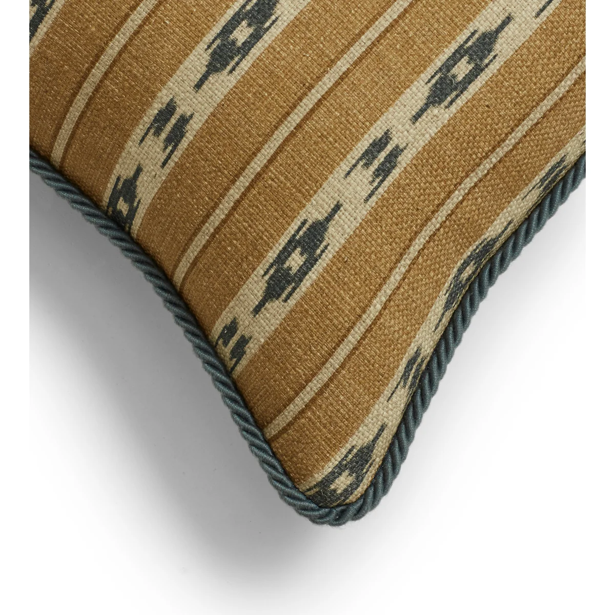 OKA, Kalimantan Cushion Cover - Ochre/Petrol, Cushion Cover – image 3