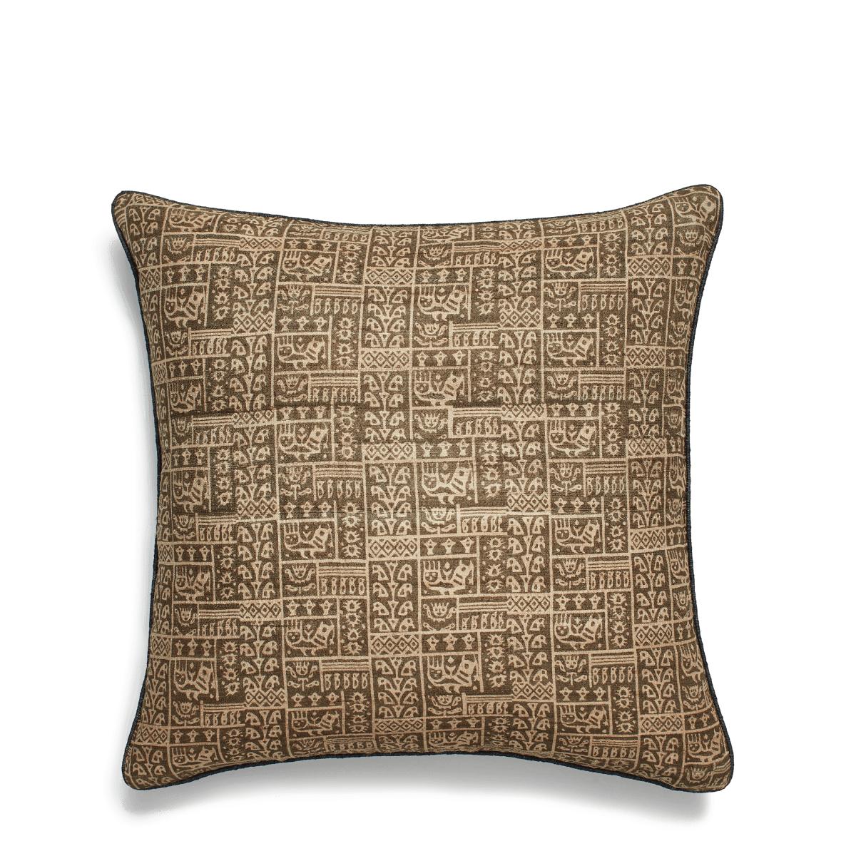 Grassetto Symbols Cushion Cover - Cedar Green/Indigo – image 2