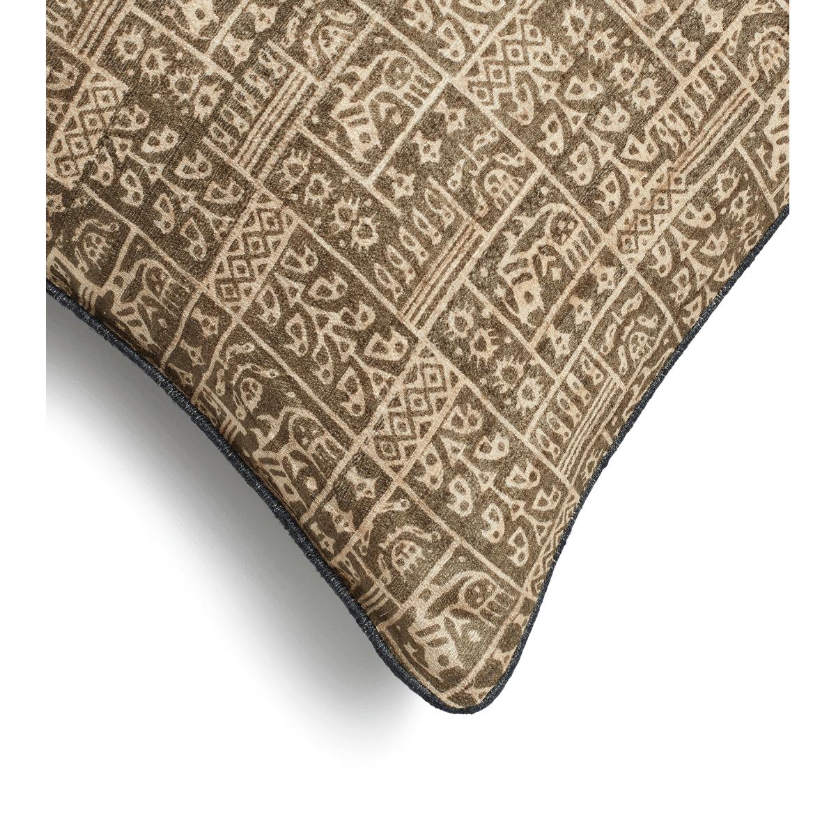 Grassetto Symbols Cushion Cover - Cedar Green/Indigo – image 4