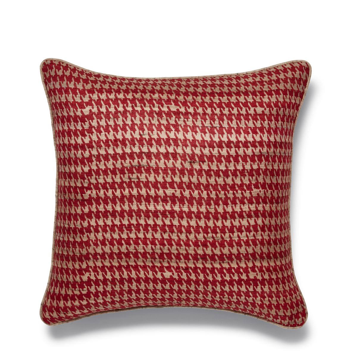 Grassetto Houndstooth Cushion Cover - Red – image 2