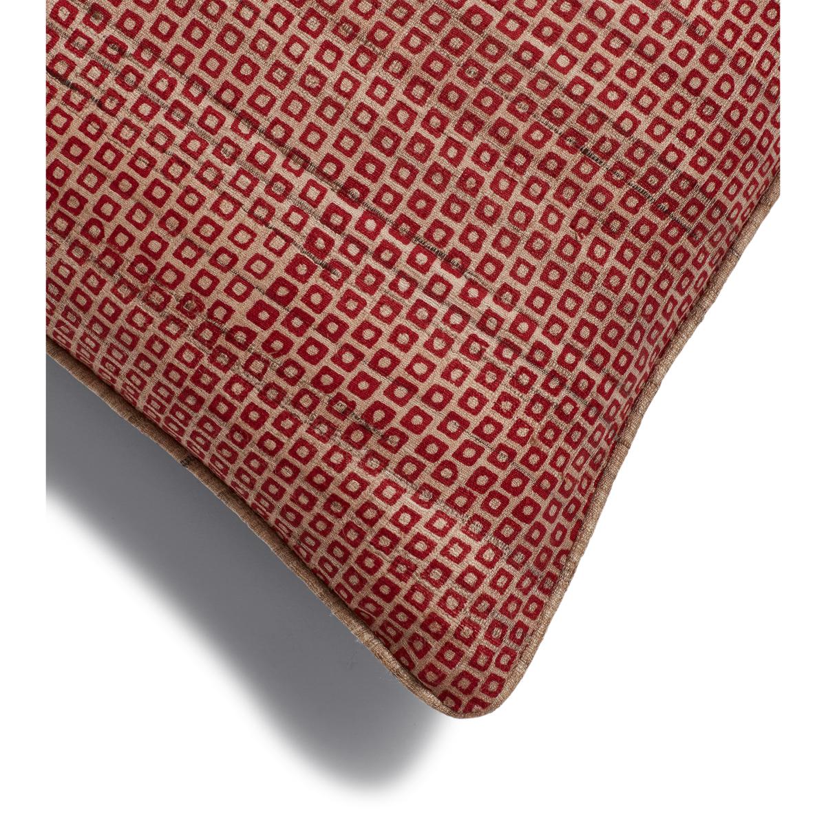 Grassetto Houndstooth Cushion Cover - Red – image 5