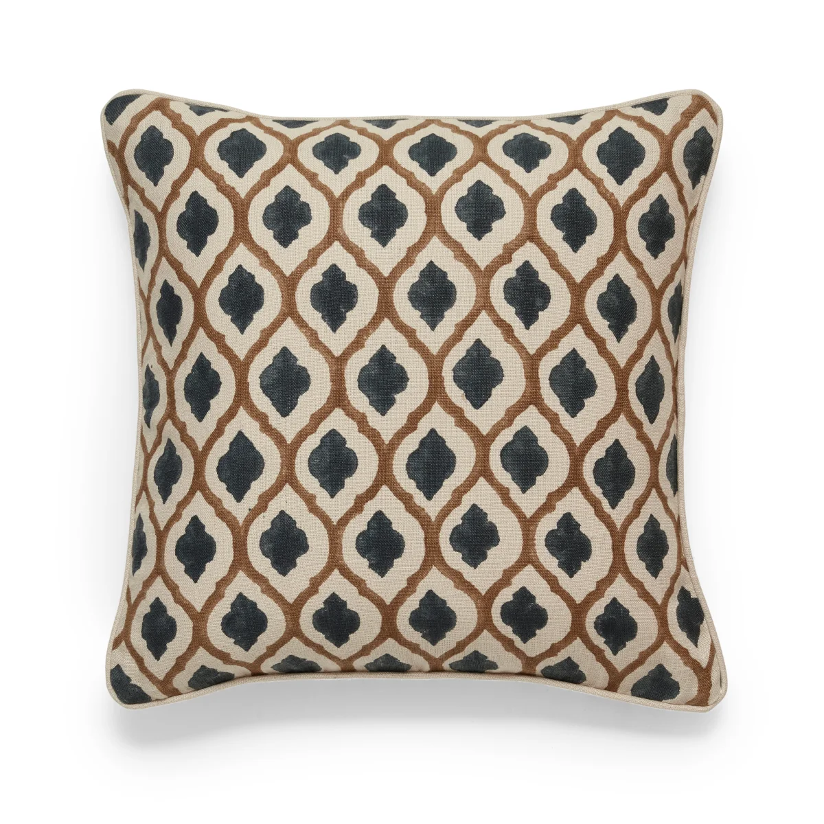 OKA, Chadhana Cushion Cover - Caramel/Air Force Blue, Cushion Cover – image 2