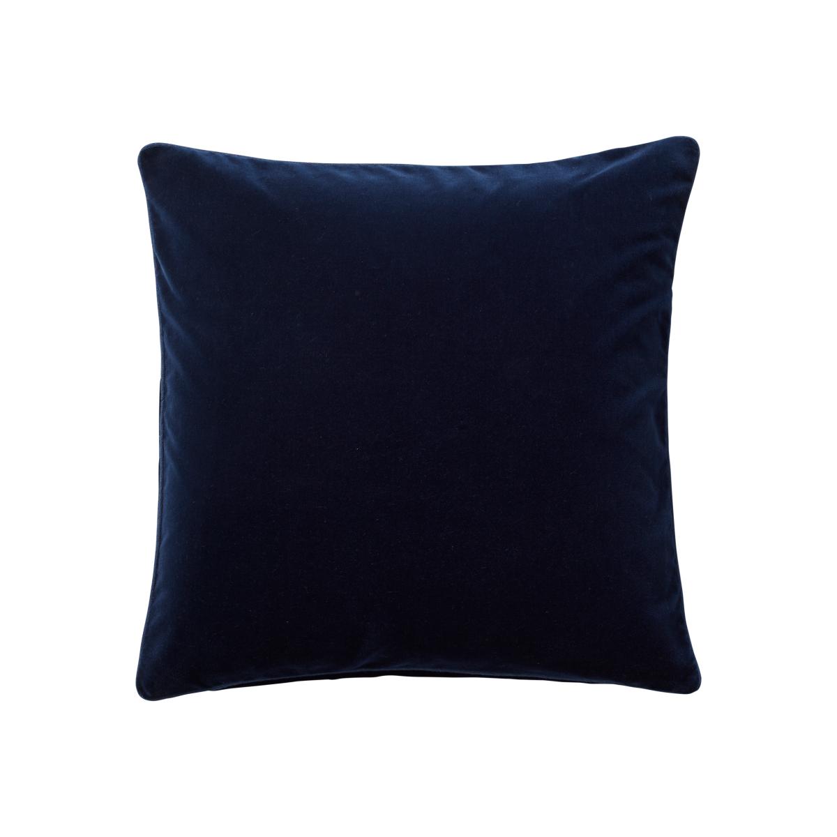 Plain Velvet Cushion Cover (51cmSq) - Perfect Navy – image 1