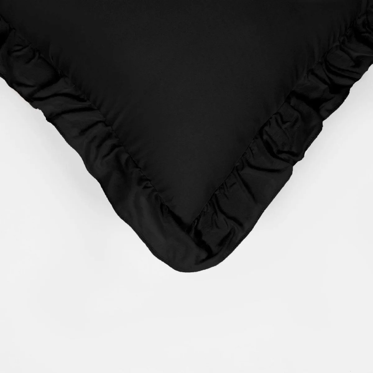 OHS Gingham Check Frill Cushion Covers - Black / Machine Washable at 30°C / 2 – image 5