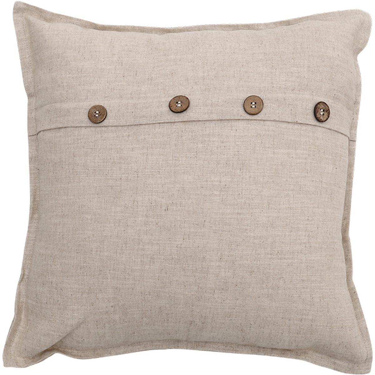 Button Cotton Linen Throw Pillow Cover - Green – image 16