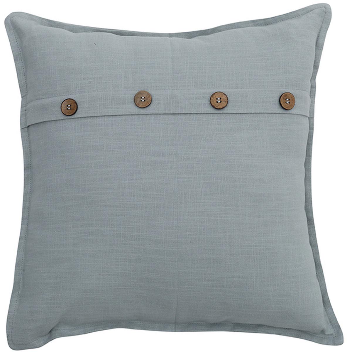 Button Cotton Linen Throw Pillow Cover - Green – image 20