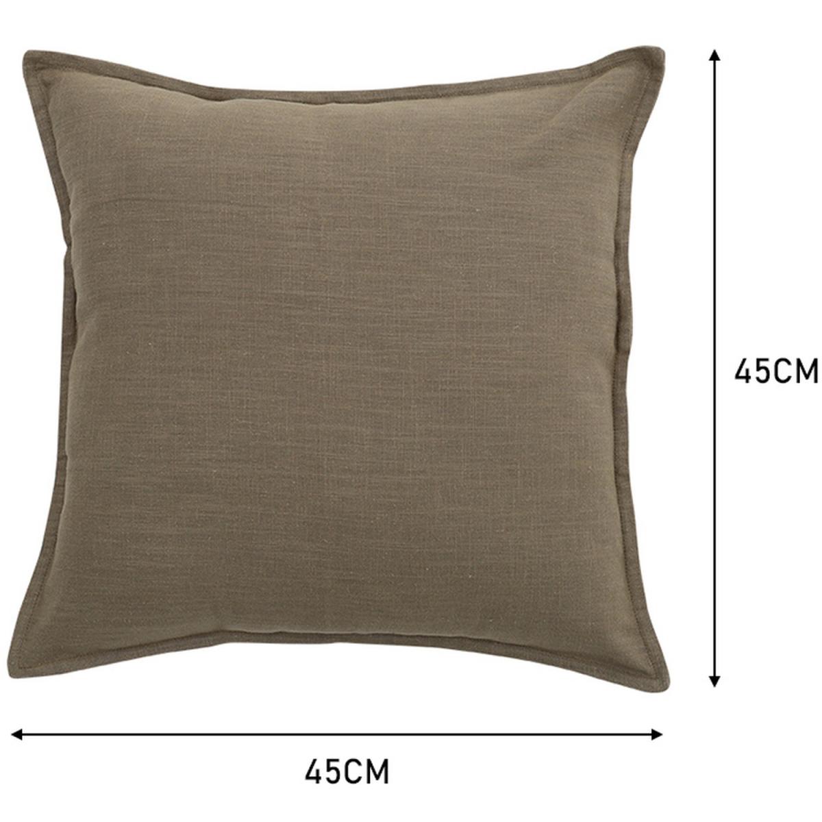 Button Cotton Linen Throw Pillow Cover - Green – image 5
