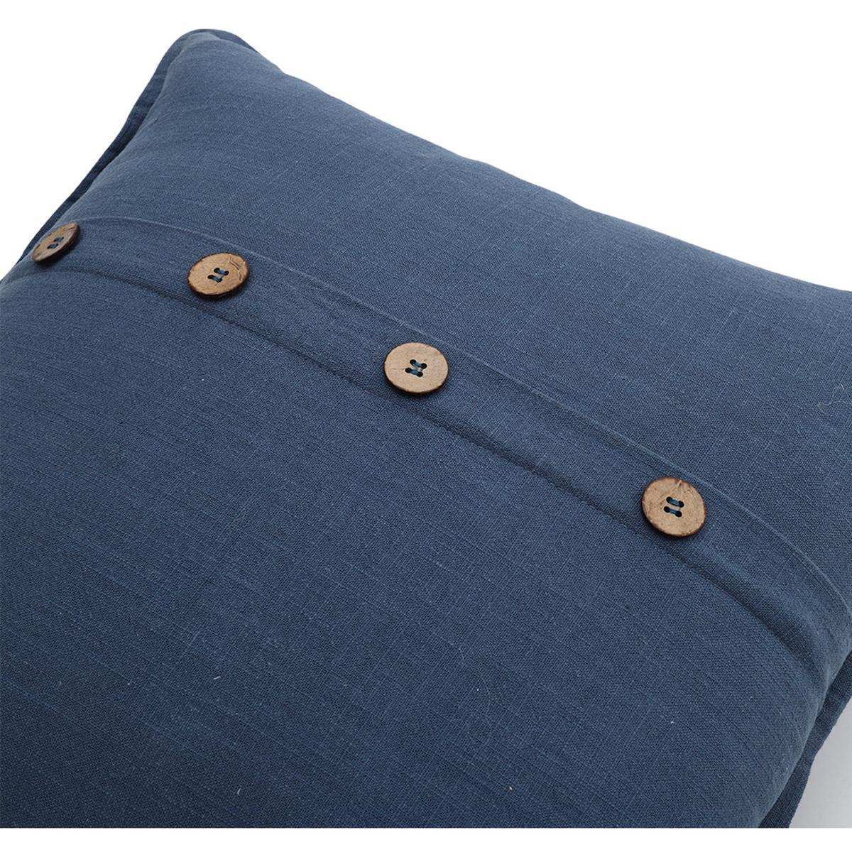 Button Cotton Linen Throw Pillow Cover - Green – image 10