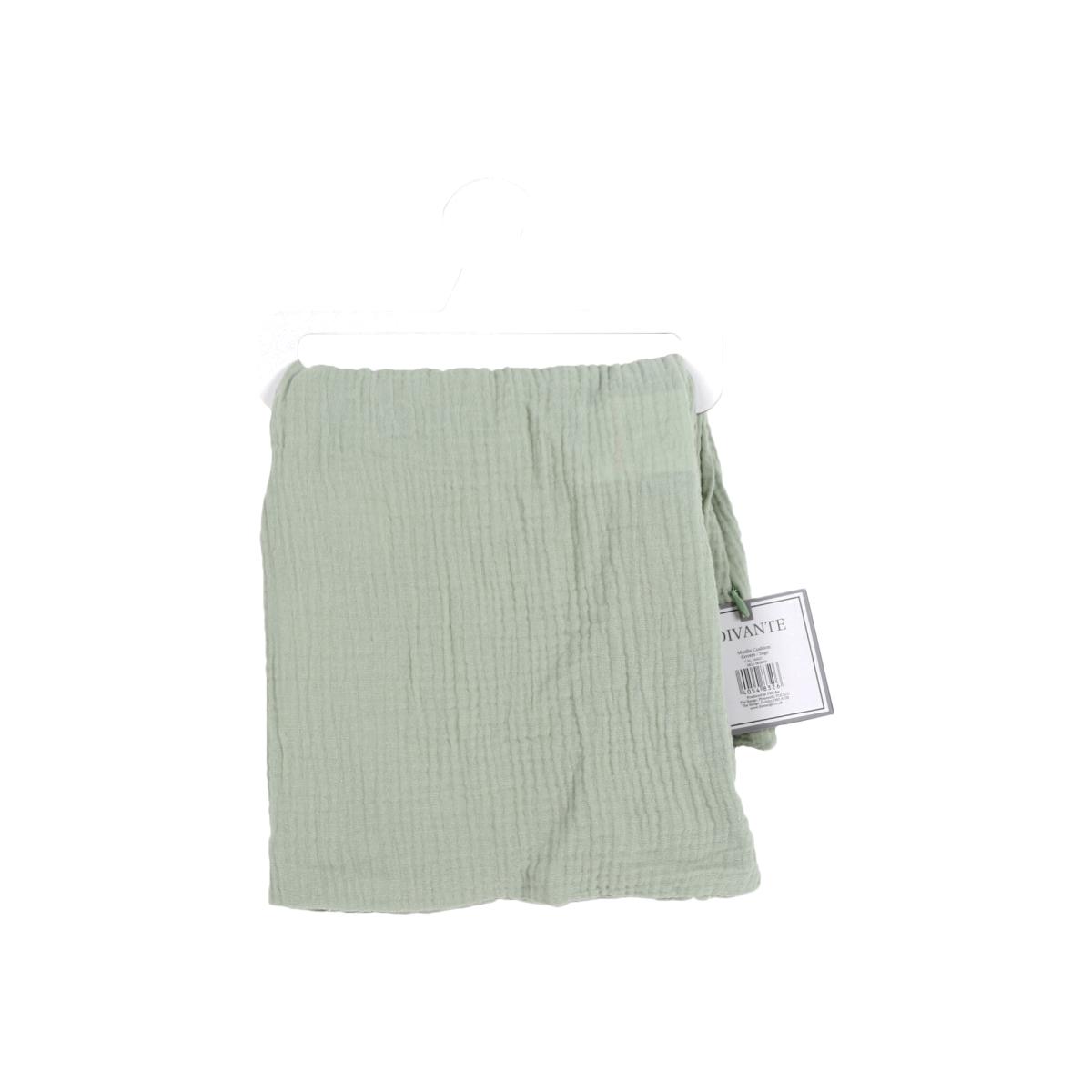 Pack of 2 Muslin Cushion Covers - Sage
