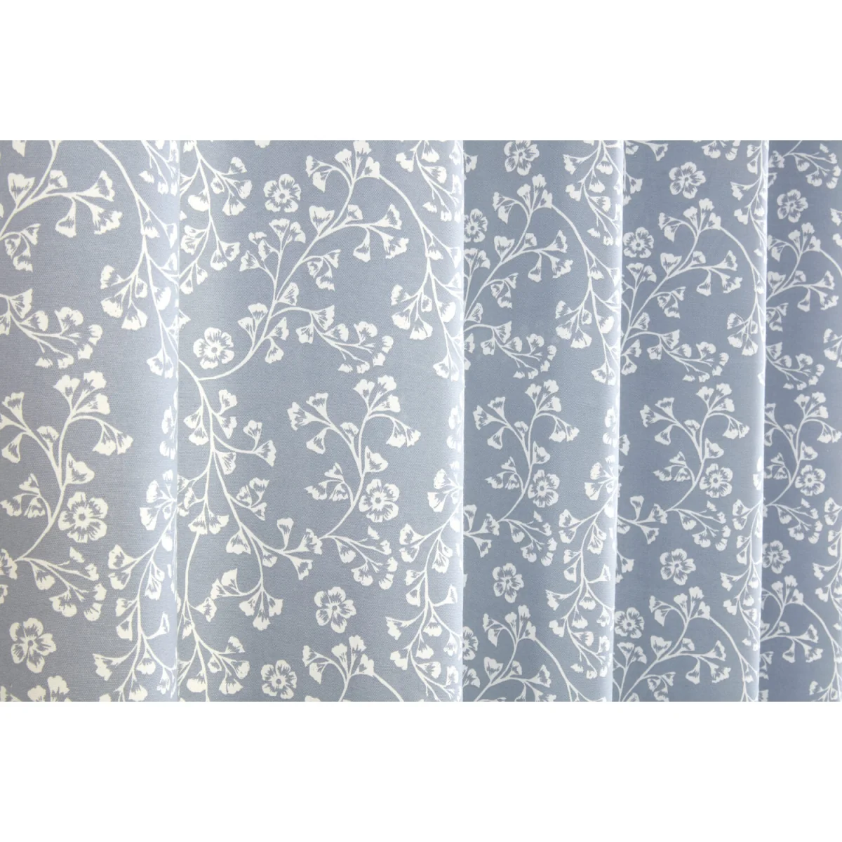 Sade - Fully Lined Floral Eyelet Curtains and Filled Cushion Cover - Polycotton - Green - Blue – image 3