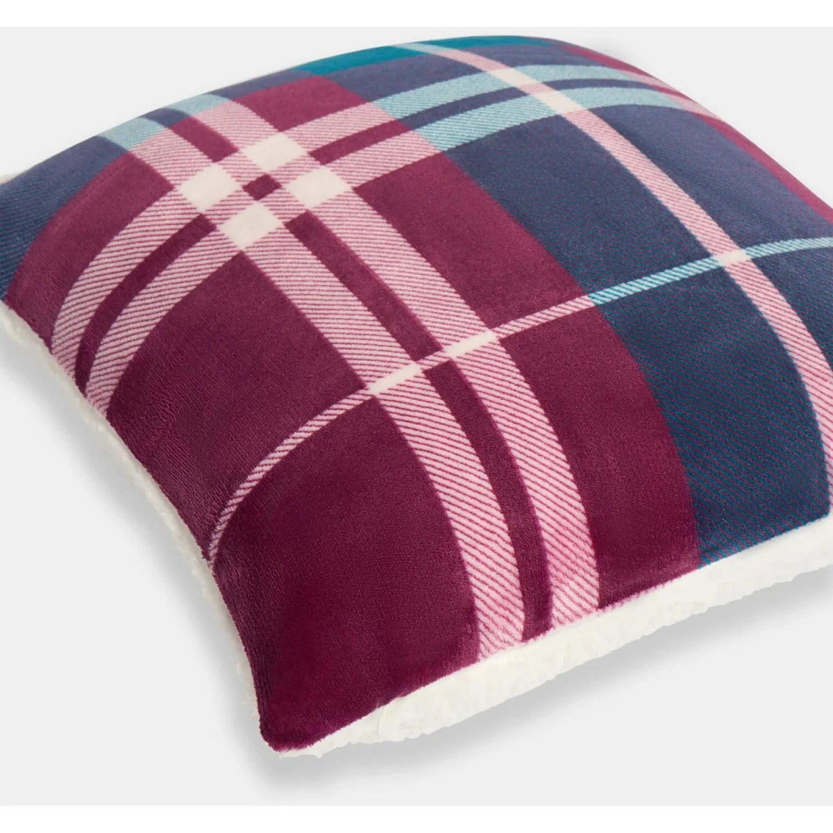 OHS Winsford Check Cushion Covers - Burgundy – image 3