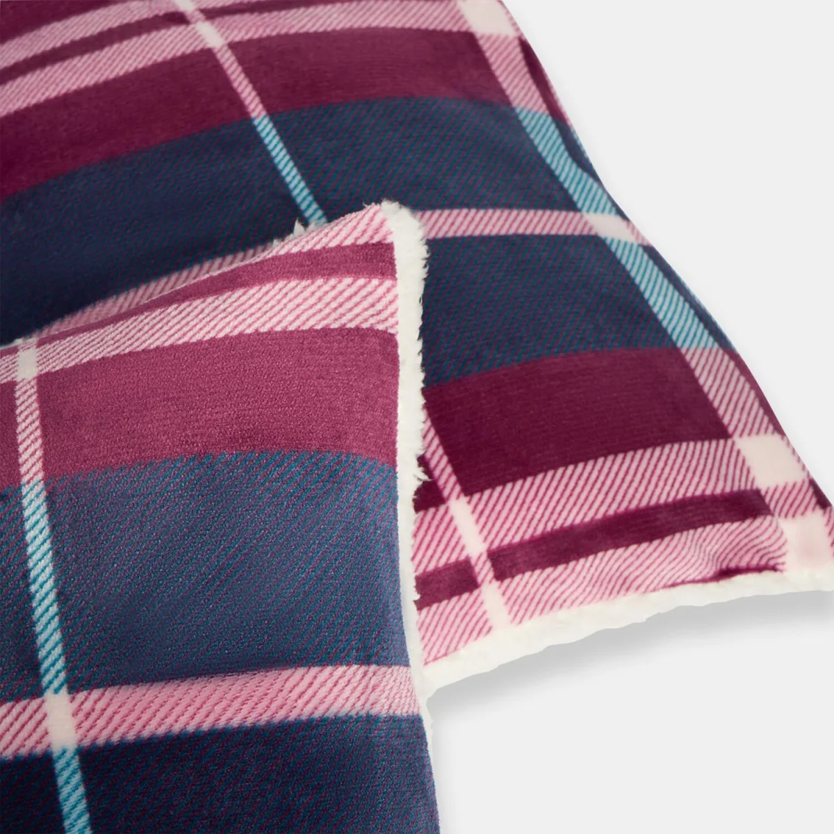 OHS Winsford Check Cushion Covers - Burgundy – image 1