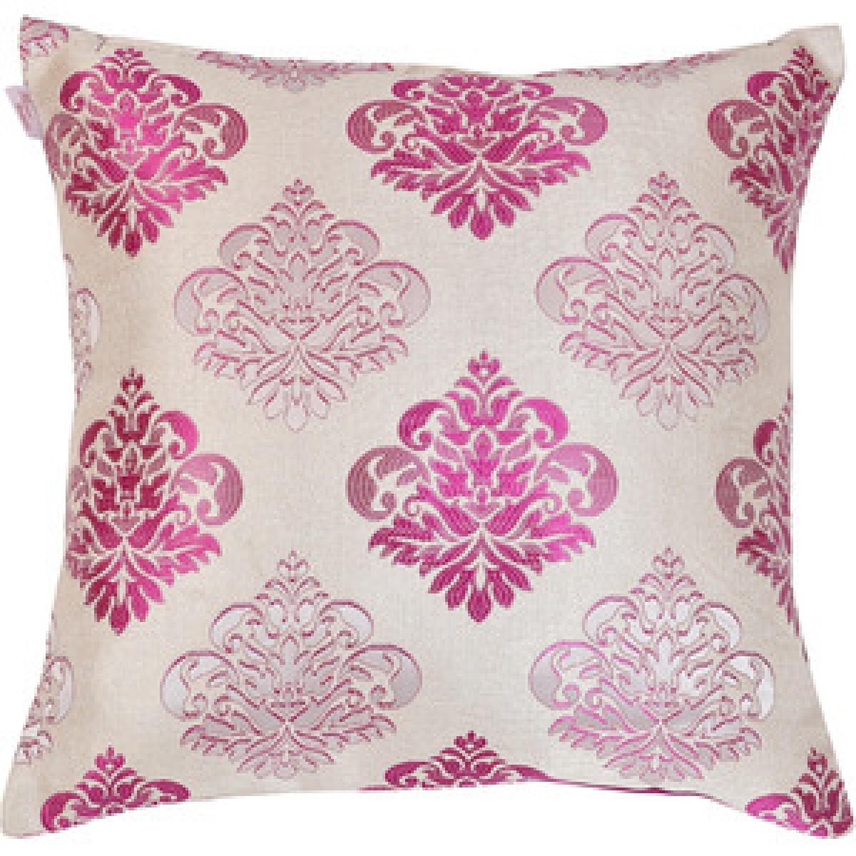 Jacquard Printed Damask Paisley Cushion Covers 75 x 75cm - Olive – image 2