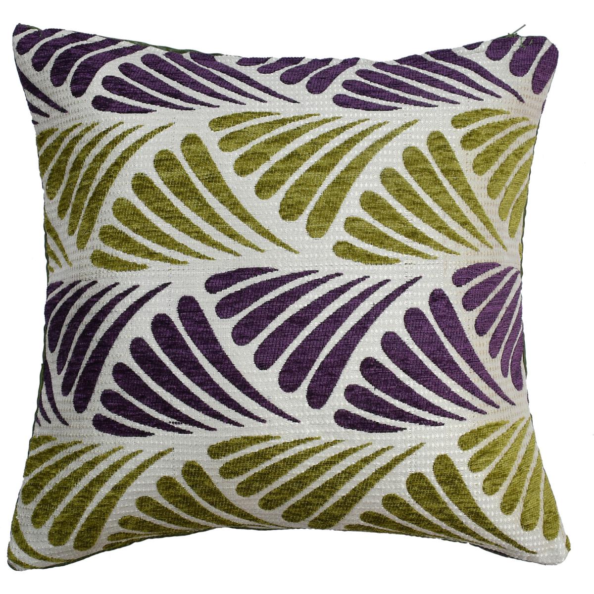 Daisy Velvet Chenille Cushion Cover - Brown – image 4