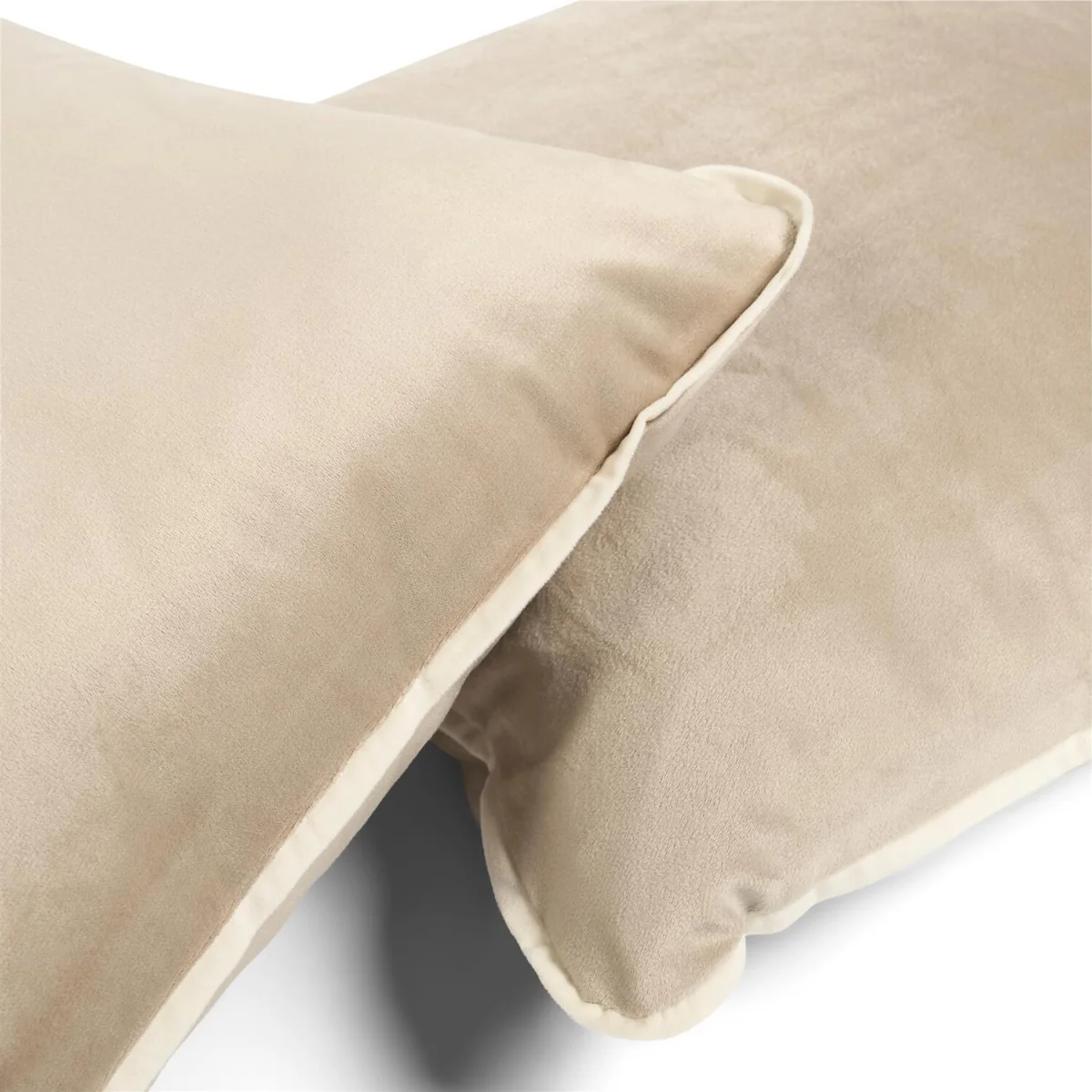 OHS Matte Velvet Piped Edge Cushion Covers - Mink / Machine Washable at 30°C / 4 – image 6