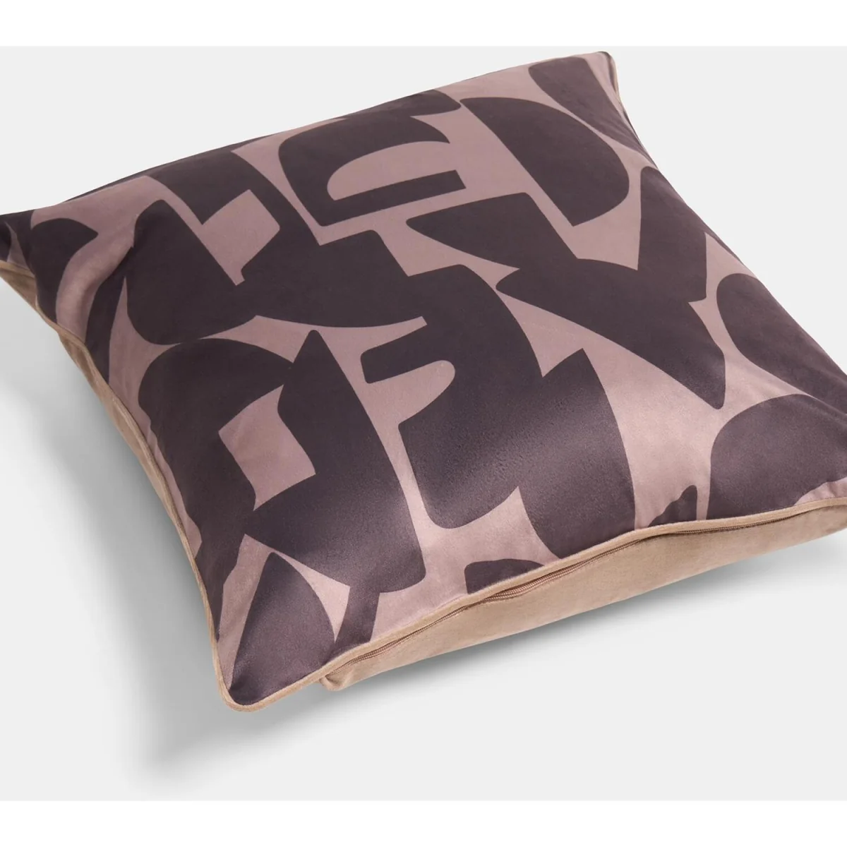 OHS Abstract Print Cushion Covers - Brown / Machine washable at 30°C. Tumble dry friendly. Do not bleach or iron. – image 2
