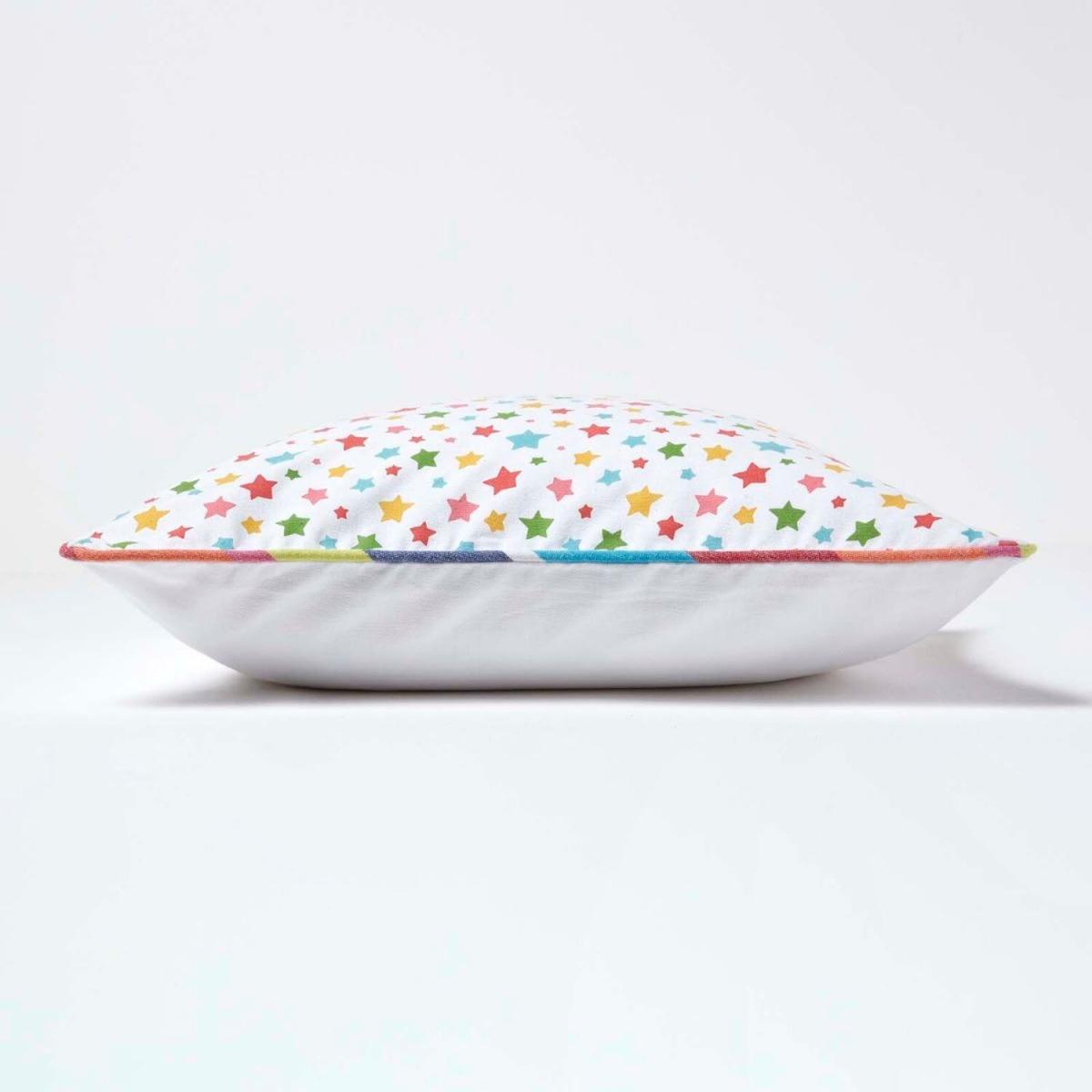 Cotton Multi Colour Stars Cushion Cover - Multi Colour / 45cm – image 3