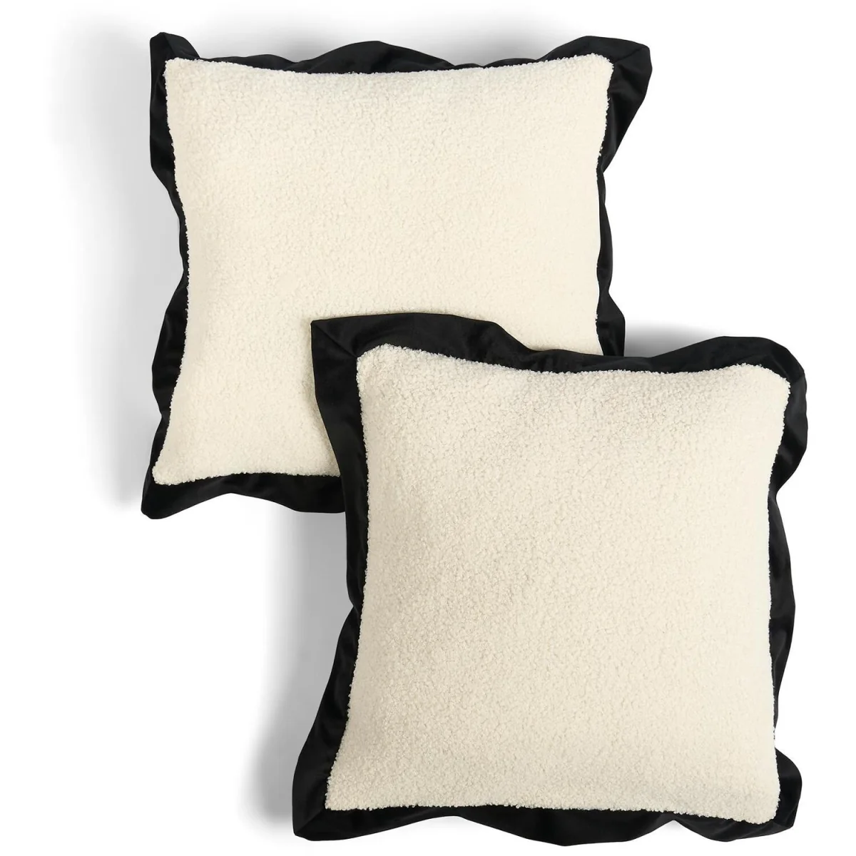 OHS Oxford Boucle Cushion Cover - White/Black – image 4