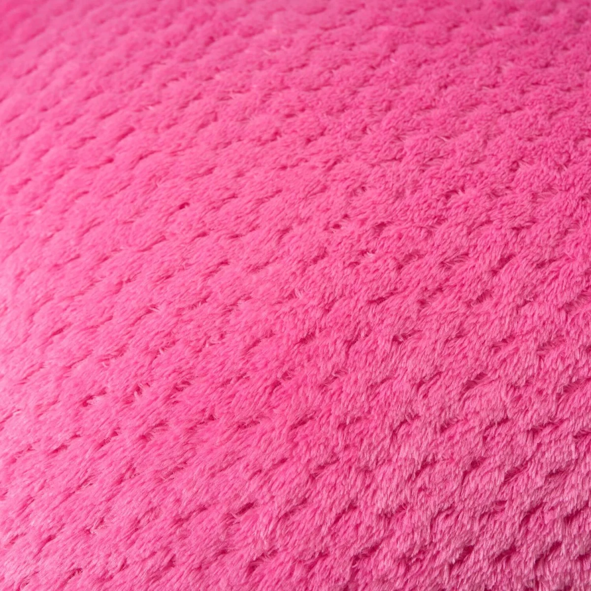 OHS Waffle Fleece Cushion Covers - Hot Pink / Machine washable at 40°C. Tumble dry friendly. Do not bleach or iron. – image 7