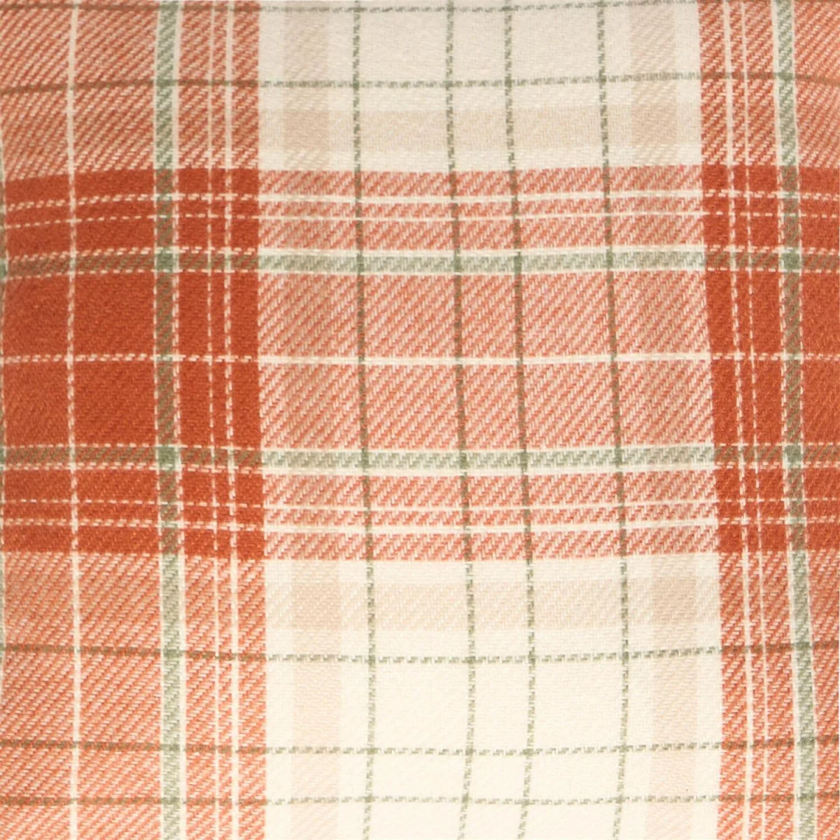 OHS Woven Check Cushion Covers - Rust / Machine Washable at 30°C / 4 – image 6