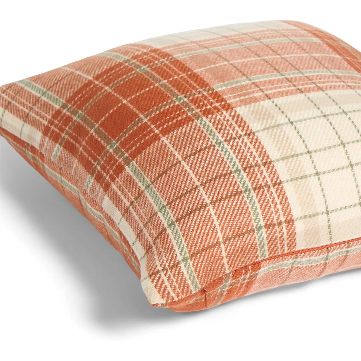 OHS Woven Check Cushion Covers - Rust / Machine Washable at 30°C / 4 – image 1