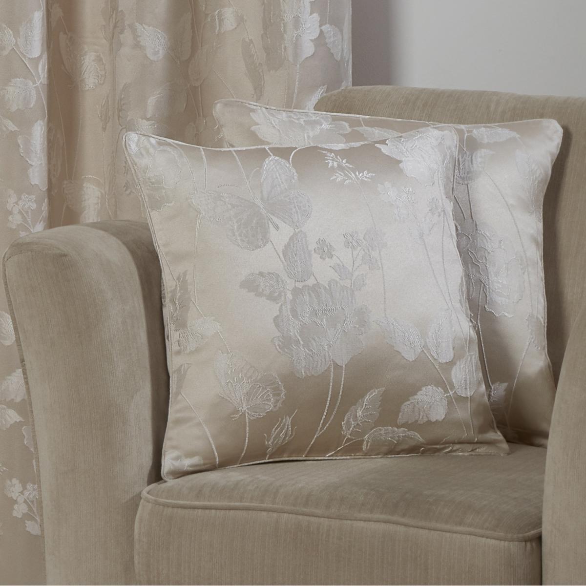Butterfly Meadow Cushion Cover - Cream