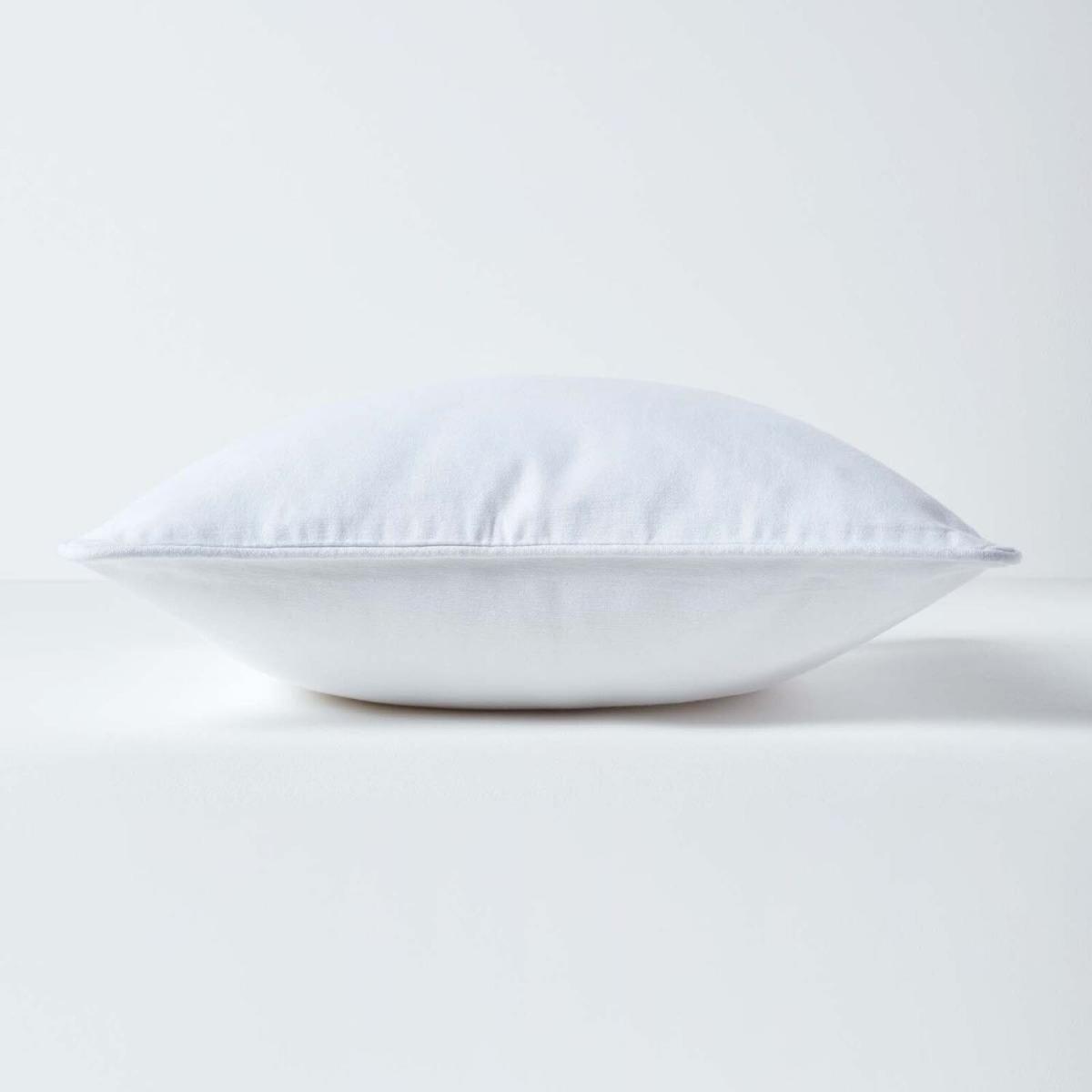 Homescapes Cotton Plain Cushion Cover - Off White / 30cm – image 2