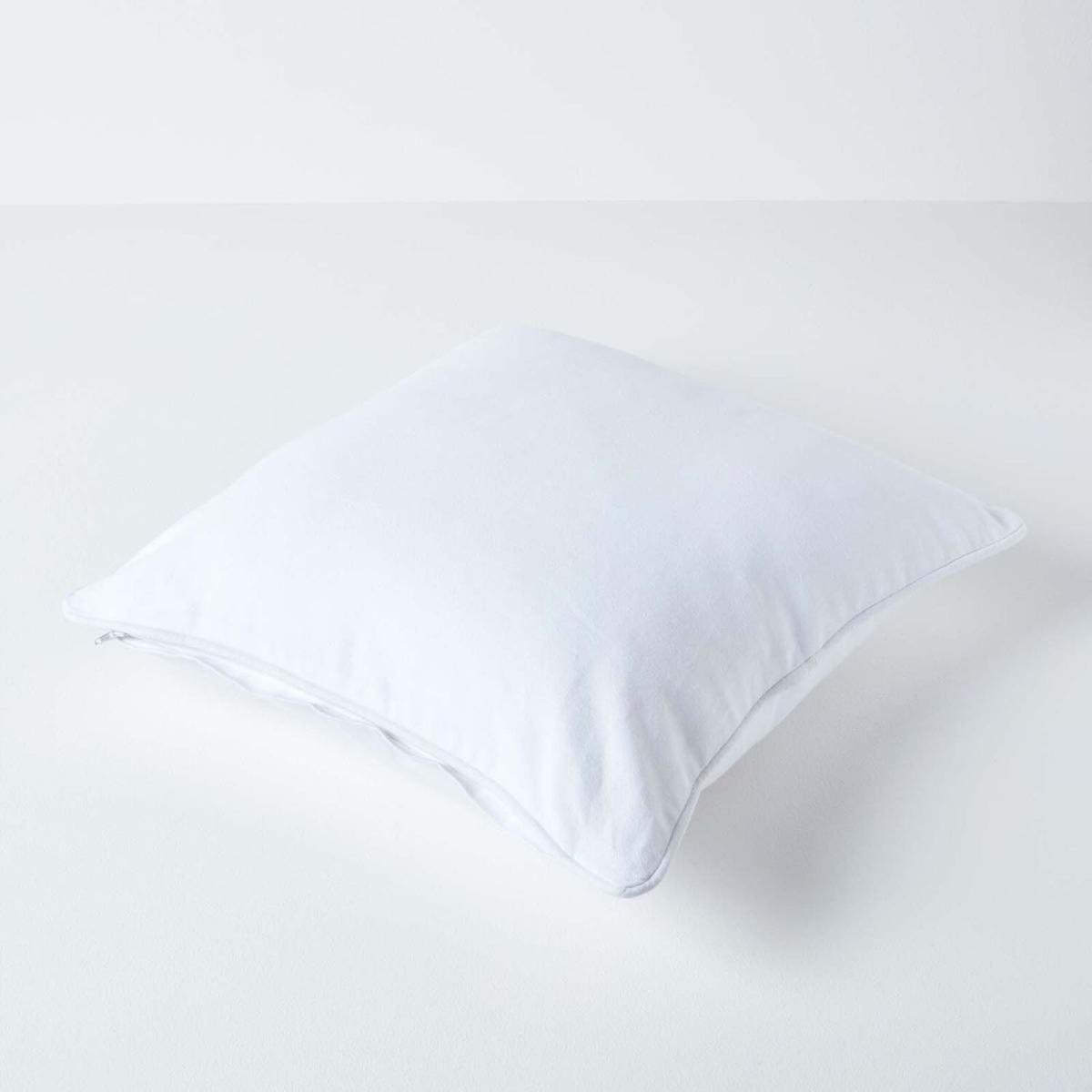 Homescapes Cotton Plain Cushion Cover - Off White / 30cm – image 3