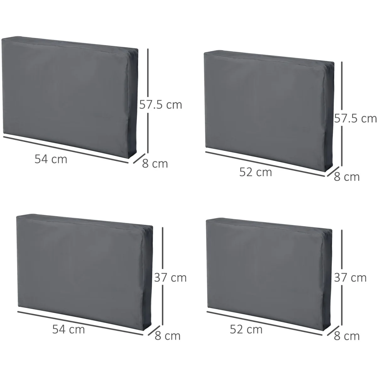 Replacement Cushion Cover - Deep Grey – image 2