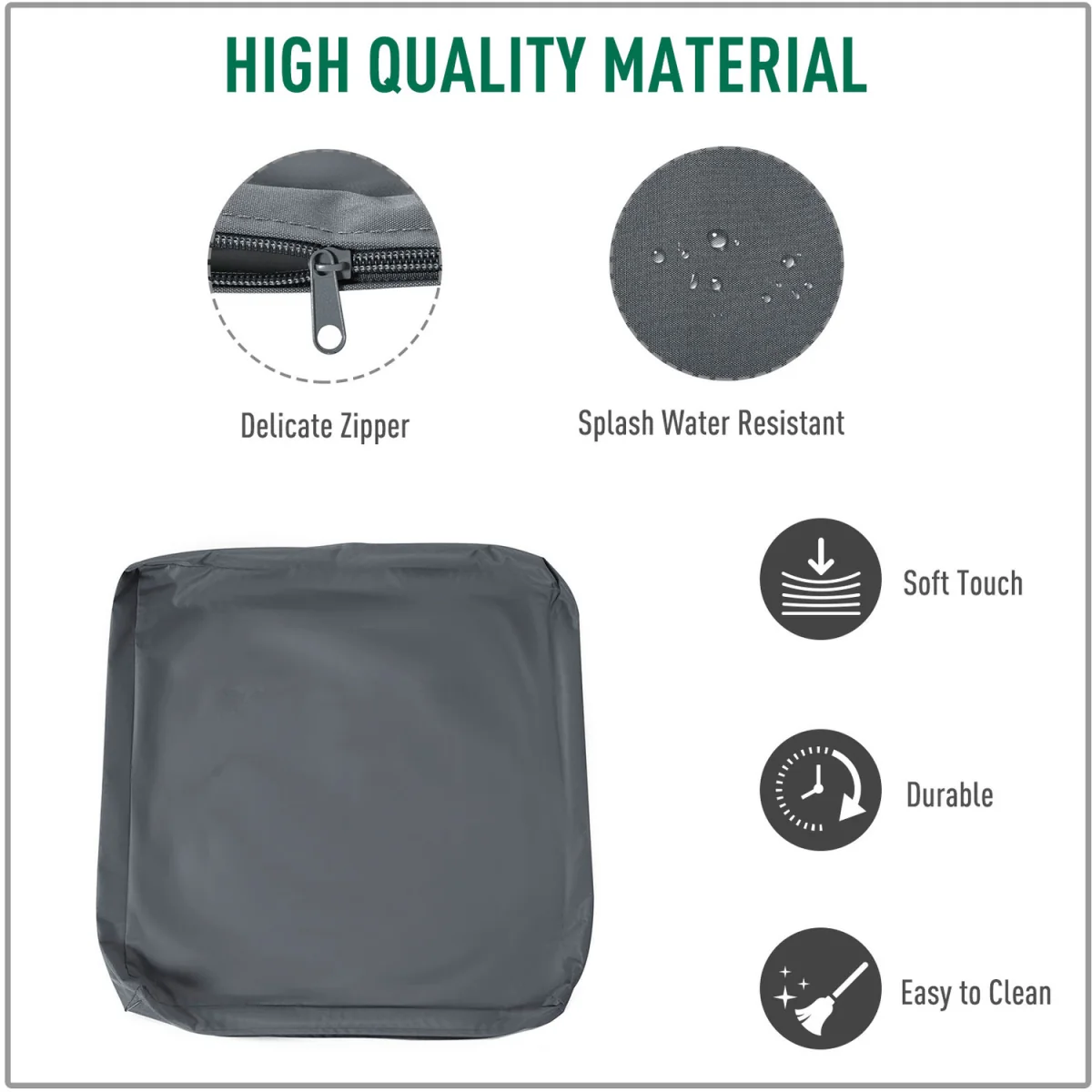 Replacement Cushion Cover - Deep Grey – image 4