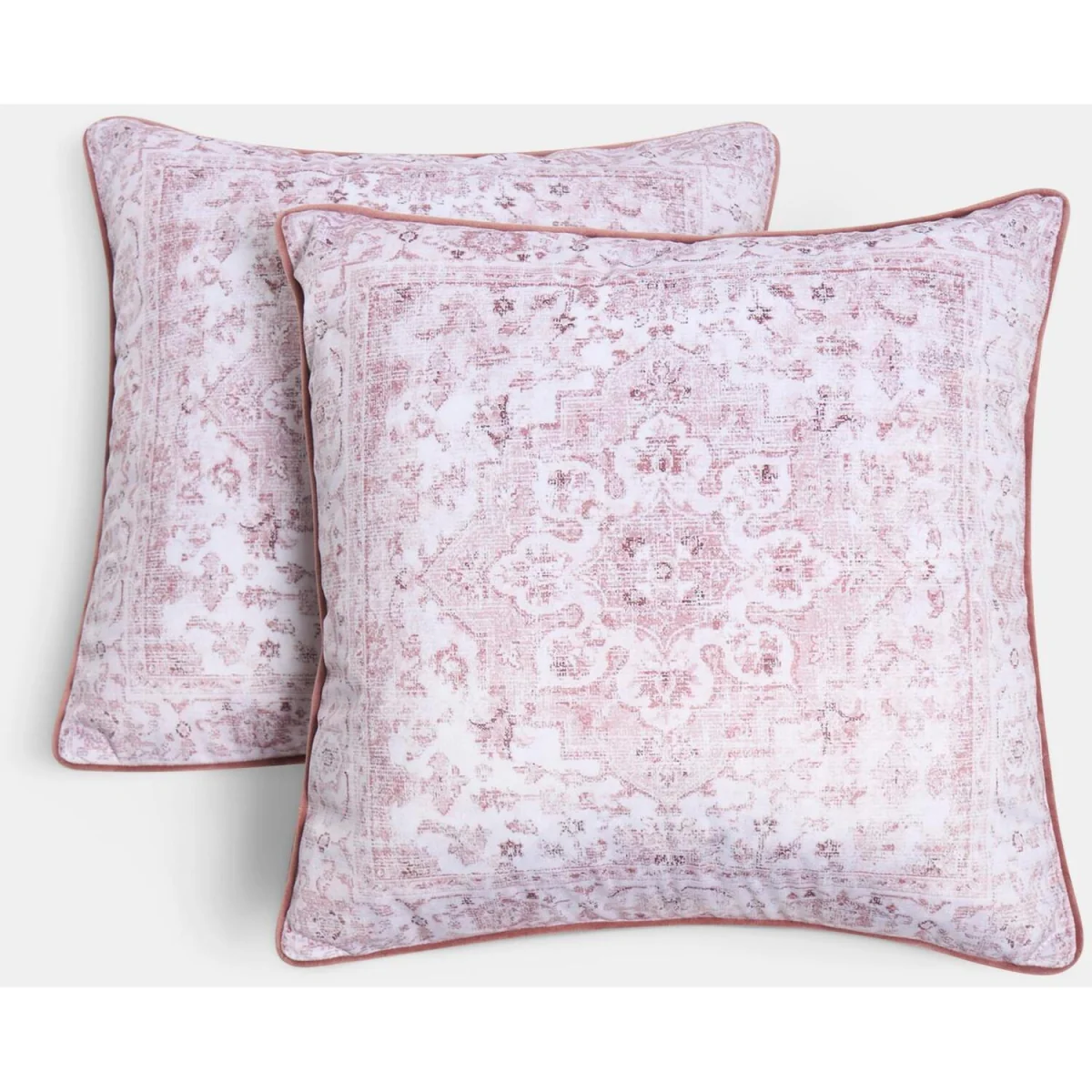 OHS Vintage Printed Cushion Covers - Blush / Machine washable at 30°C. Tumble dry friendly. Do not bleach or iron. – image 2