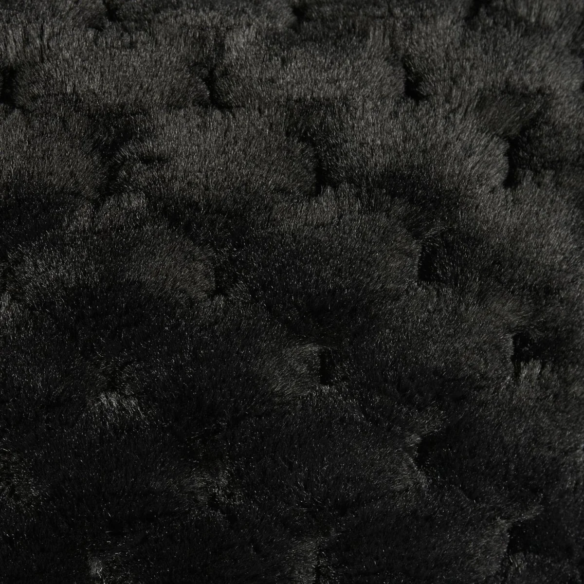 OHS Jumbo Waffle Fur Cushion Cover - Black – image 6