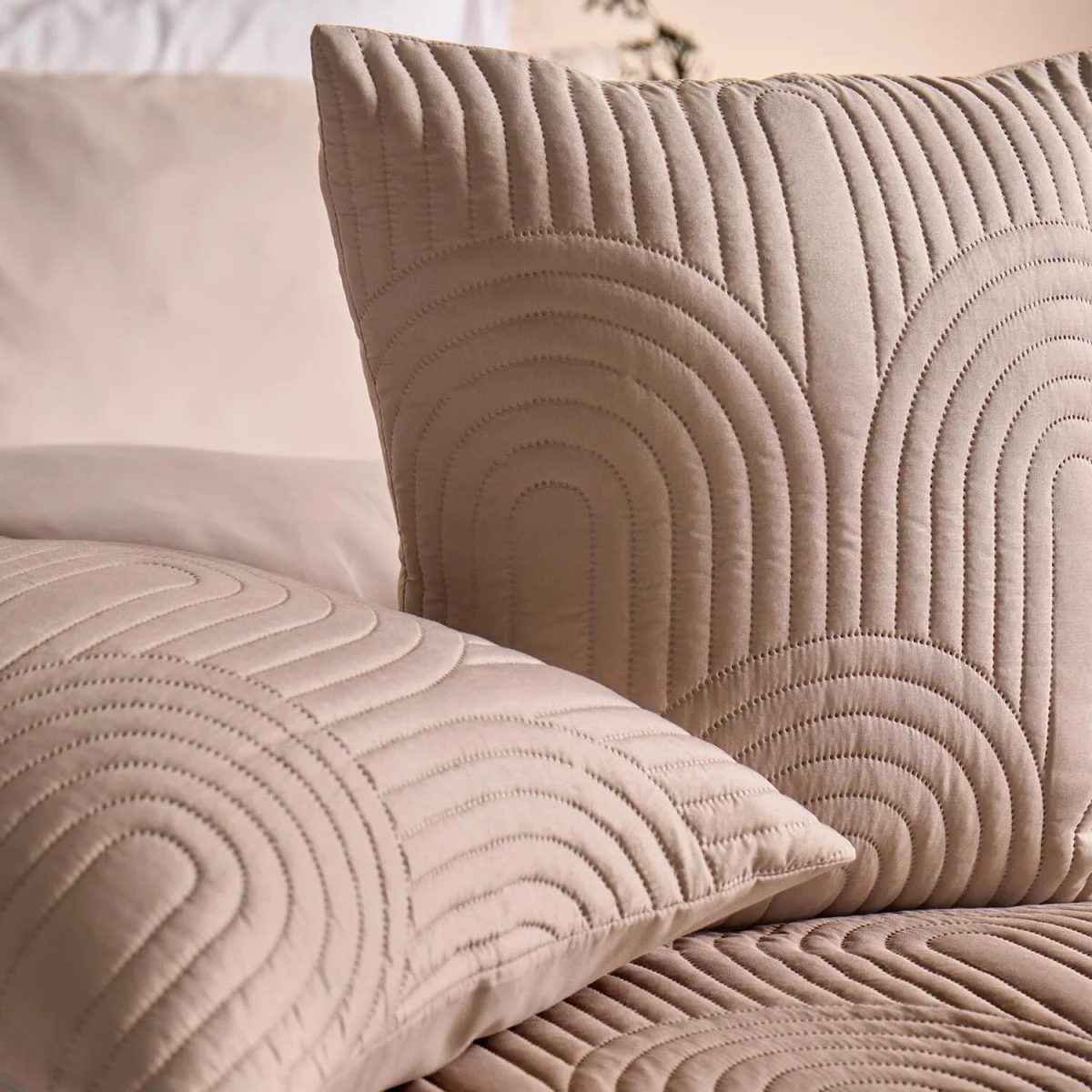 OHS Arches Quilted Cushion Covers - Natural / 45cm – image 7