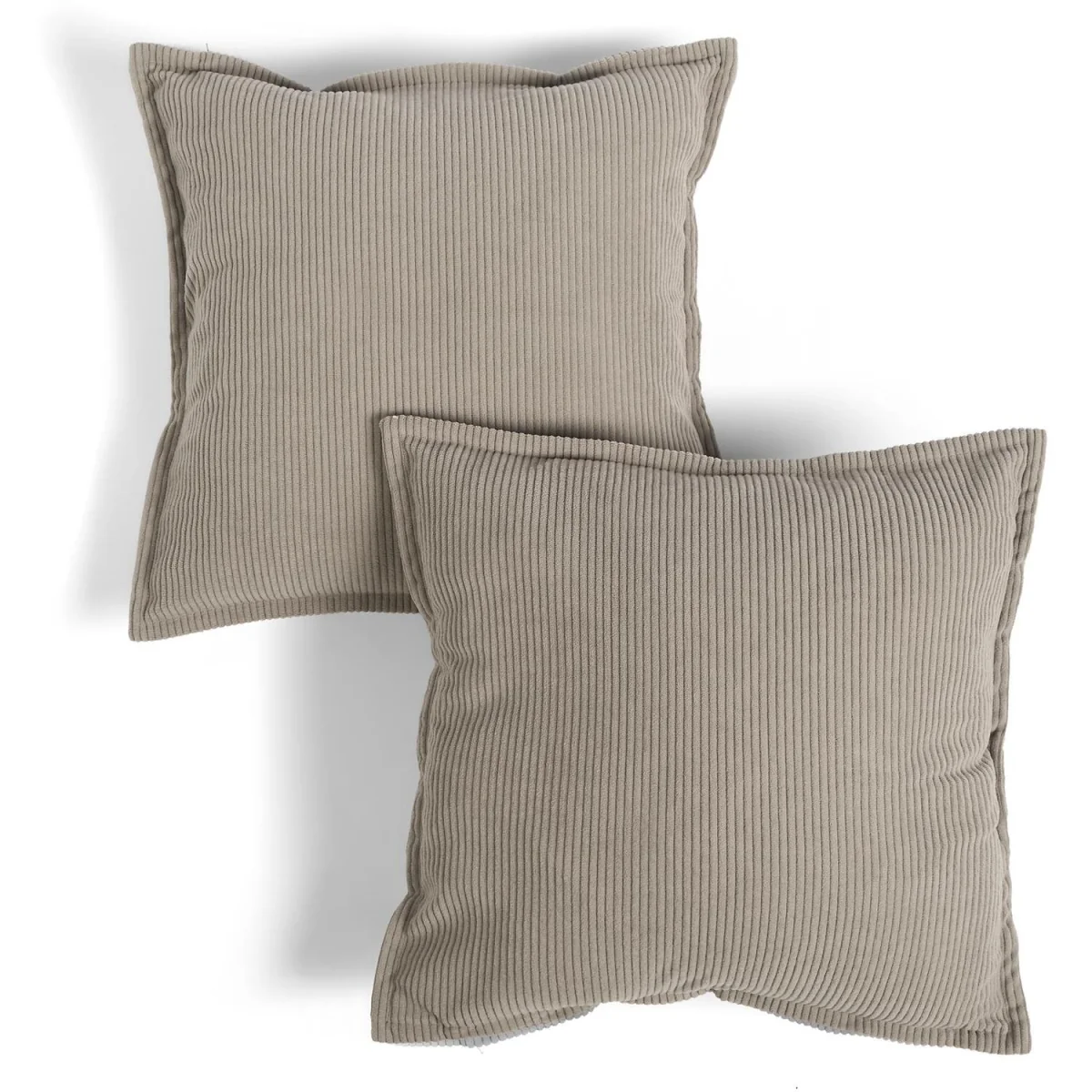 OHS Oxford Edge Corduroy Cushion Covers - Grey / Machine Washable at 30°C / 4 – image 6