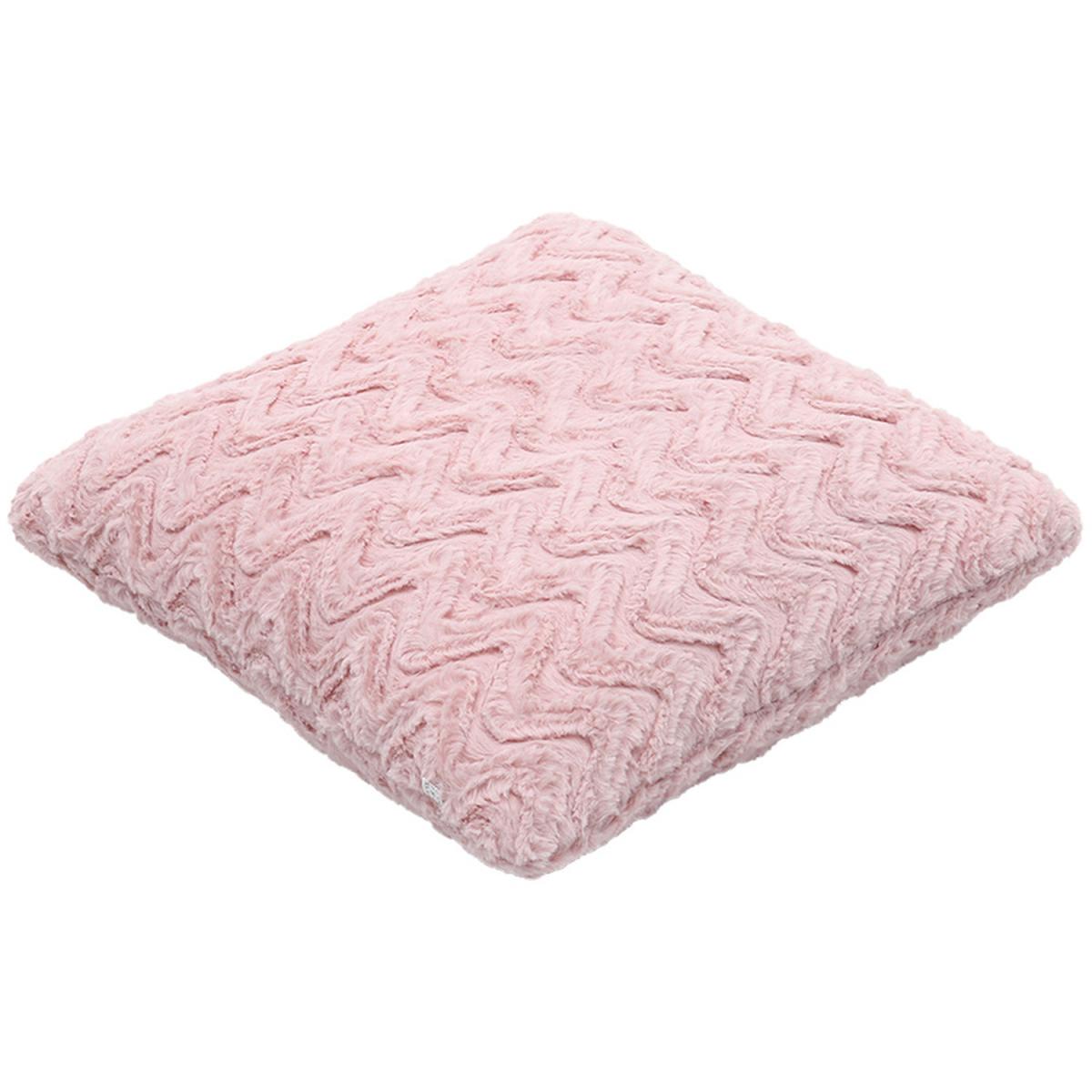 Flannel Throw Pillow Cover - Pink – image 3