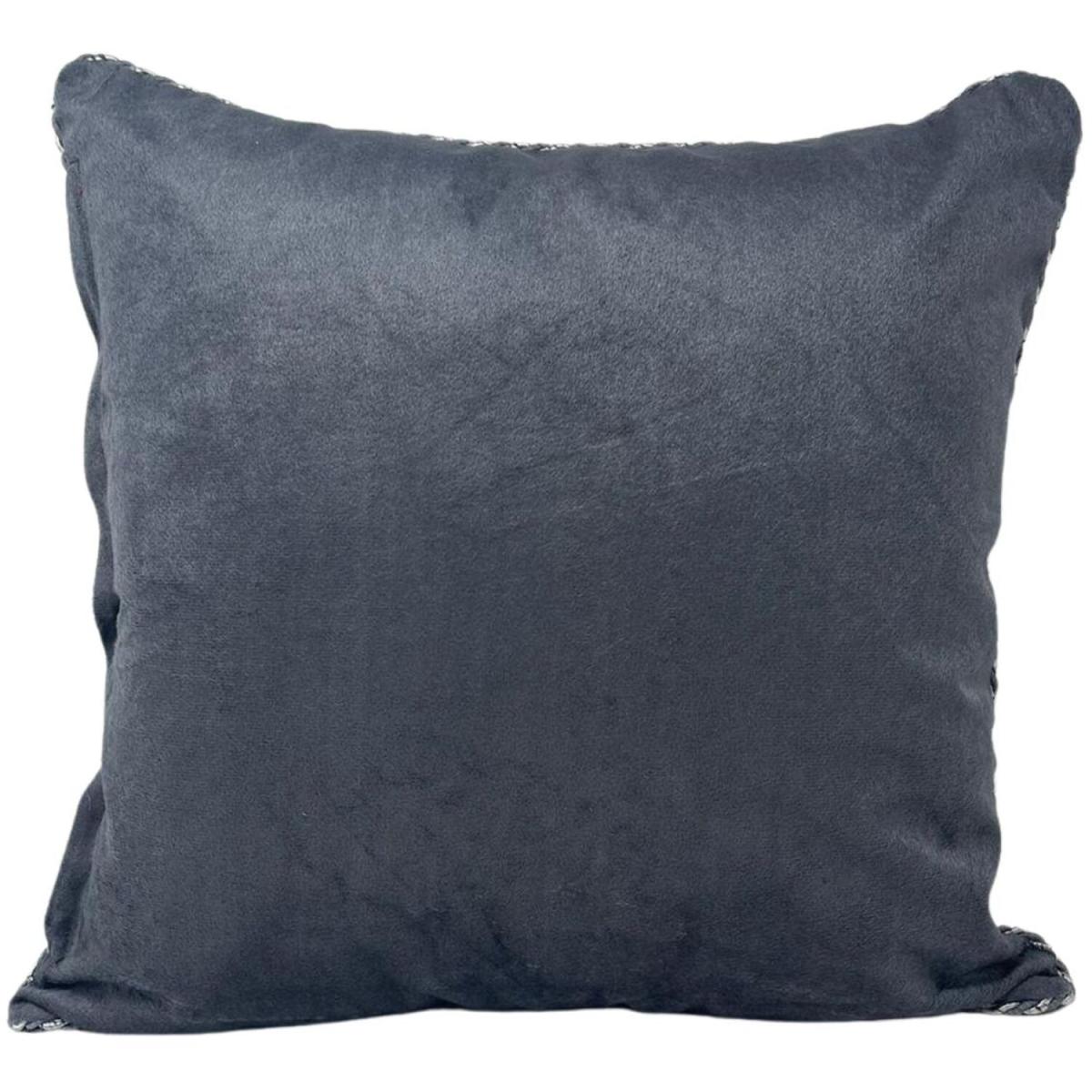 Greek Border Chenille Cushion Cover - Red – image 10
