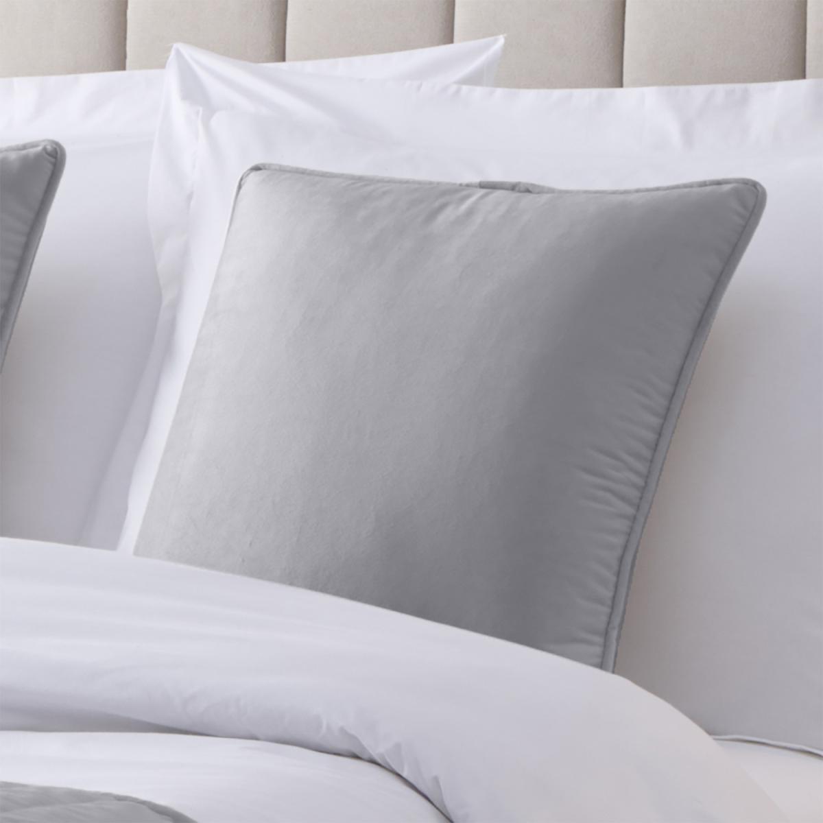 Charlotte Thomas Velvet Piped Cushion Cover - Grey