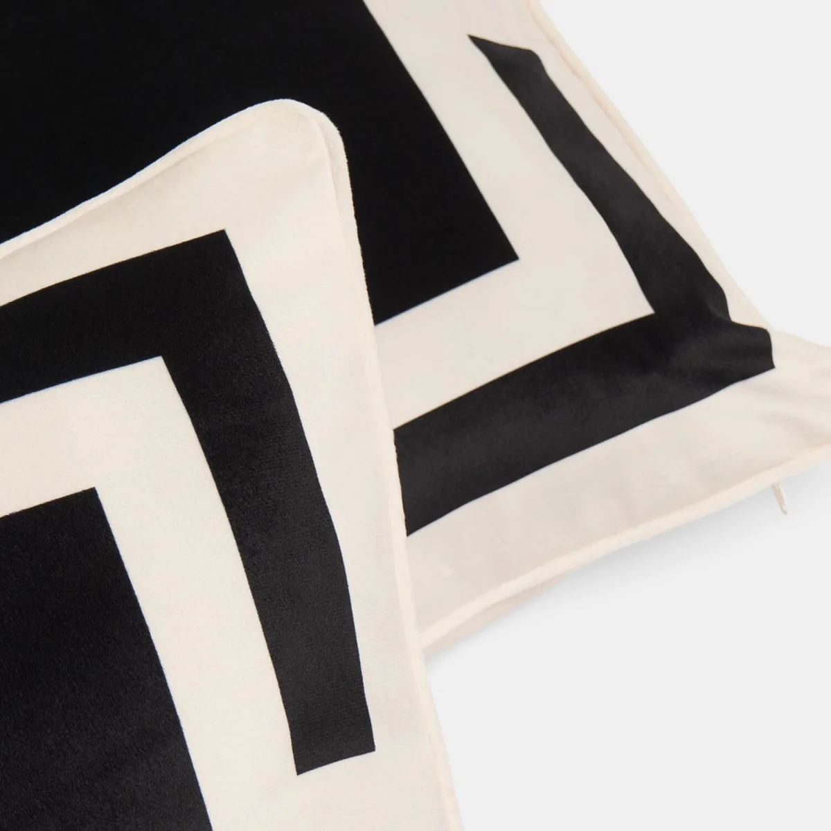OHS Square Print Cushion Covers - Black/White / 4 / 45cm – image 4