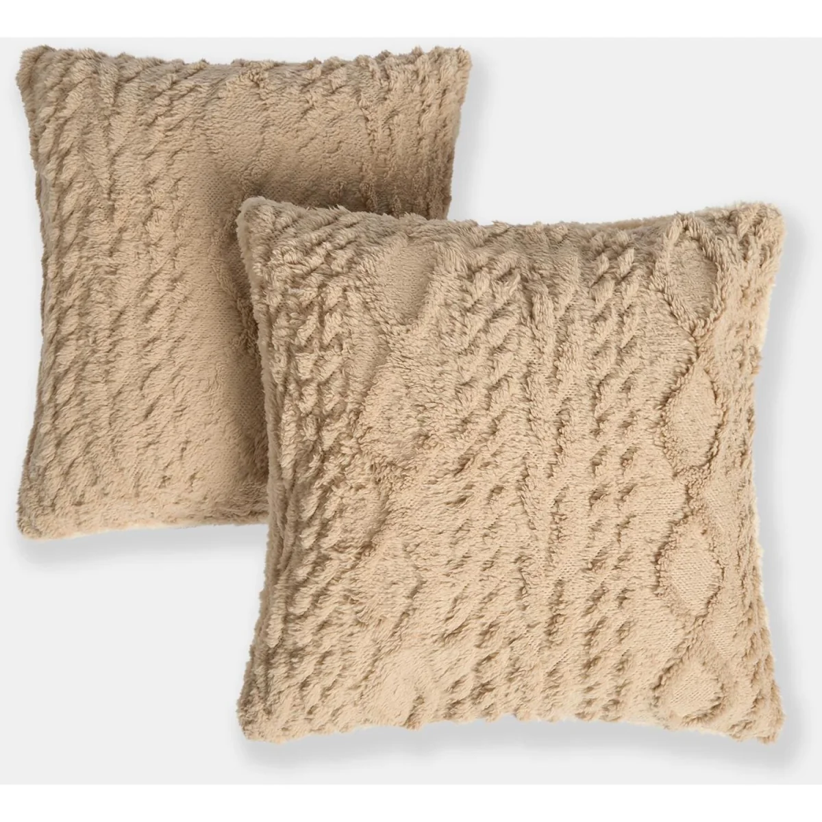 OHS Cable Knit Cushion Covers - Natural – image 3